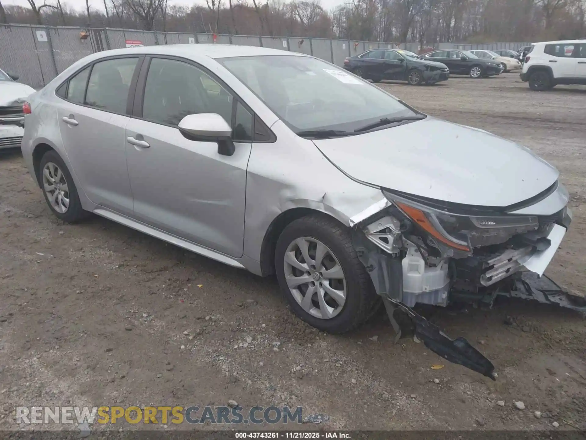 1 Photograph of a damaged car JTDEPMAE0MJ136549 TOYOTA COROLLA 2021