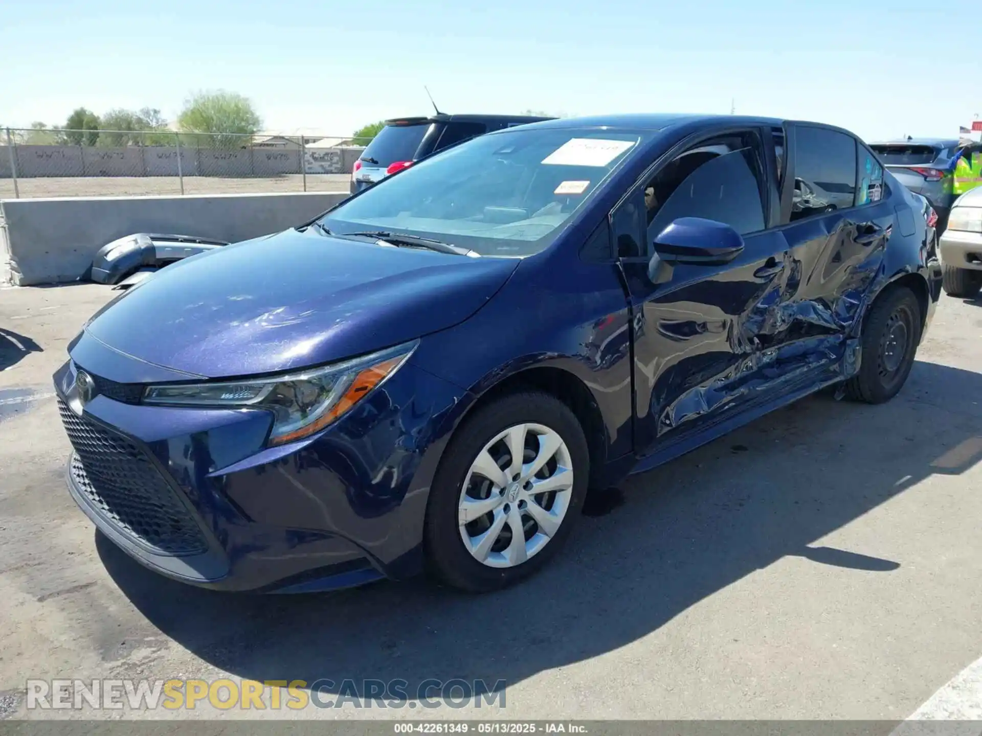 2 Photograph of a damaged car JTDEPMAE0MJ136566 TOYOTA COROLLA 2021