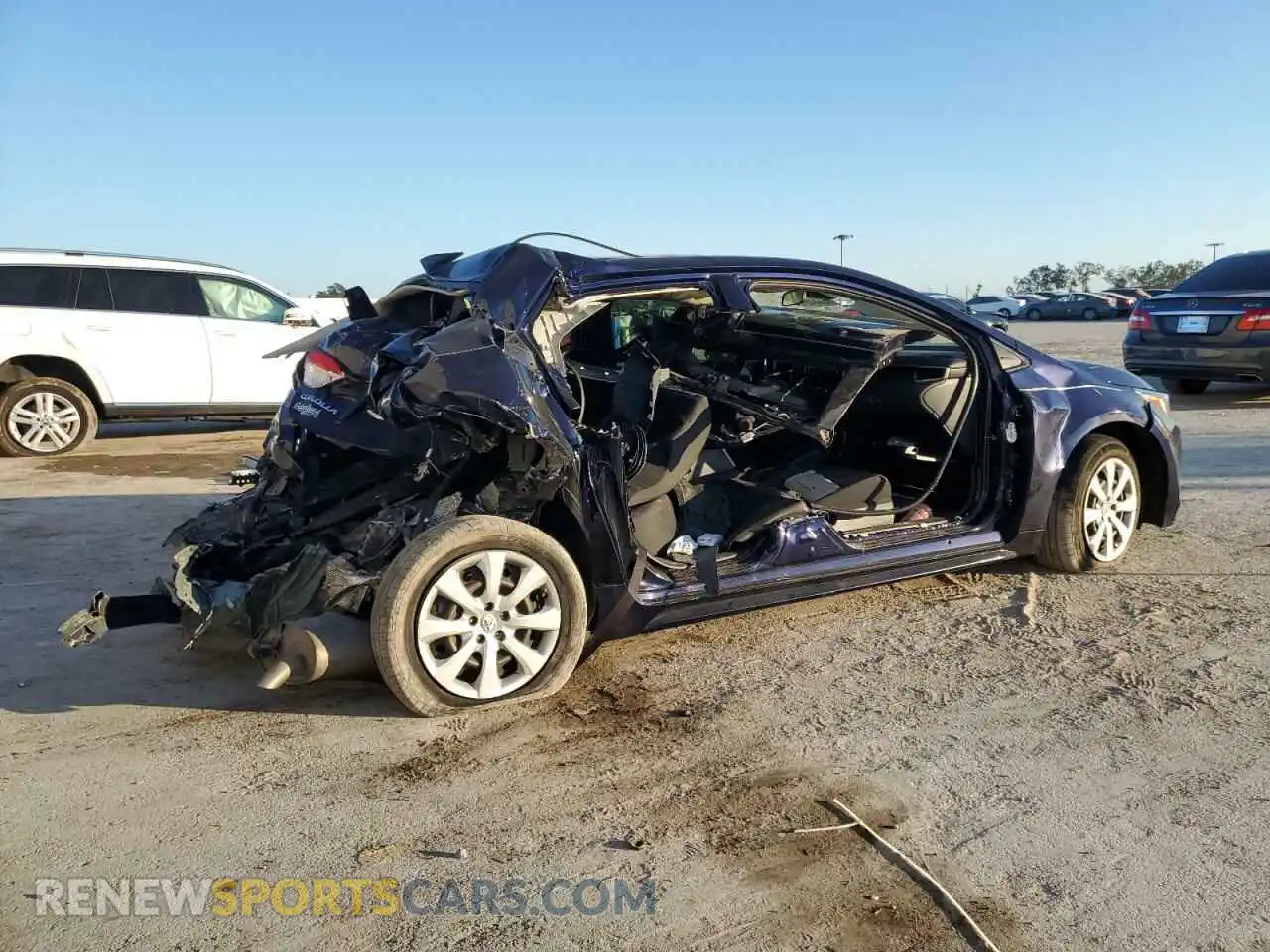 3 Photograph of a damaged car JTDEPMAE0MJ136812 TOYOTA COROLLA 2021