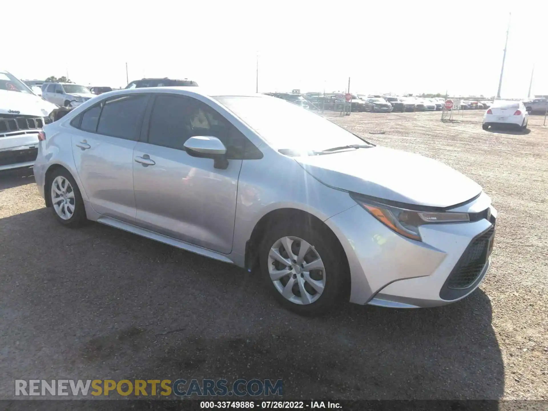 1 Photograph of a damaged car JTDEPMAE0MJ141976 TOYOTA COROLLA 2021