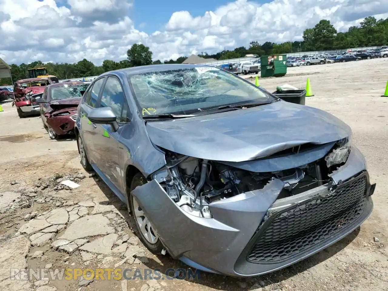 1 Photograph of a damaged car JTDEPMAE0MJ143579 TOYOTA COROLLA 2021
