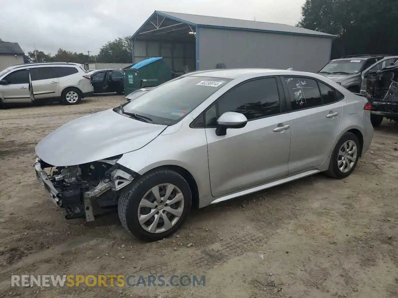 1 Photograph of a damaged car JTDEPMAE0MJ147597 TOYOTA COROLLA 2021
