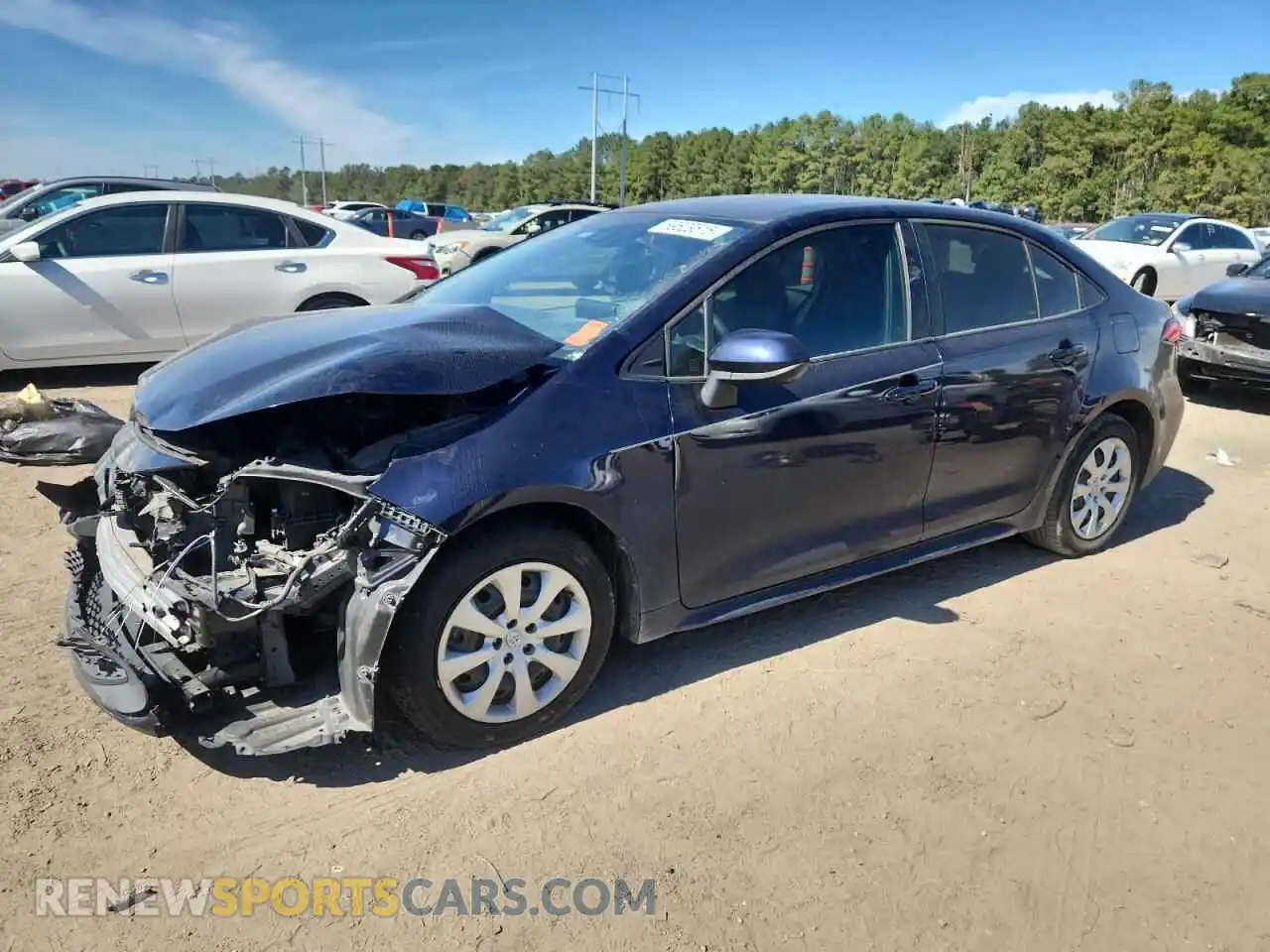 1 Photograph of a damaged car JTDEPMAE0MJ148104 TOYOTA COROLLA 2021