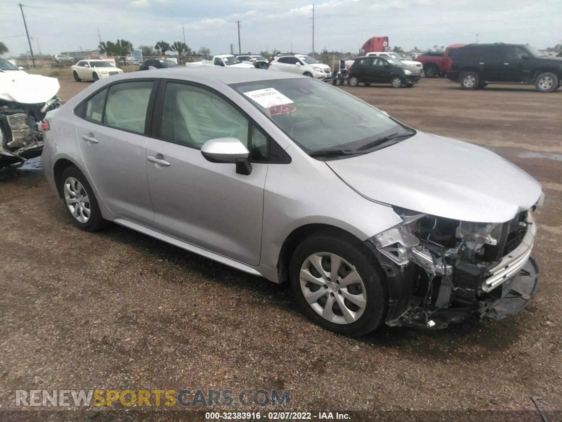 1 Photograph of a damaged car JTDEPMAE0MJ154016 TOYOTA COROLLA 2021