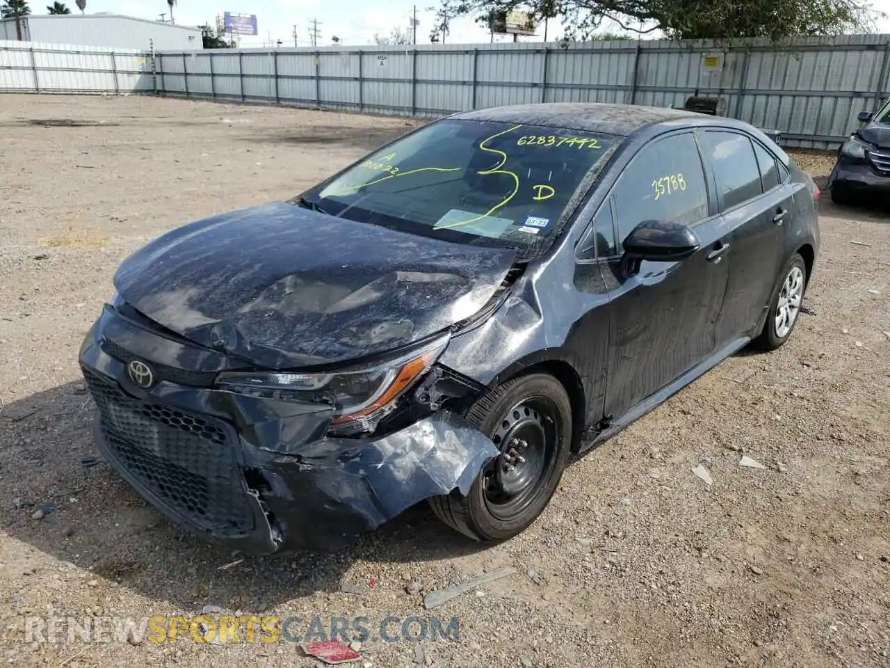 2 Photograph of a damaged car JTDEPMAE0MJ156252 TOYOTA COROLLA 2021