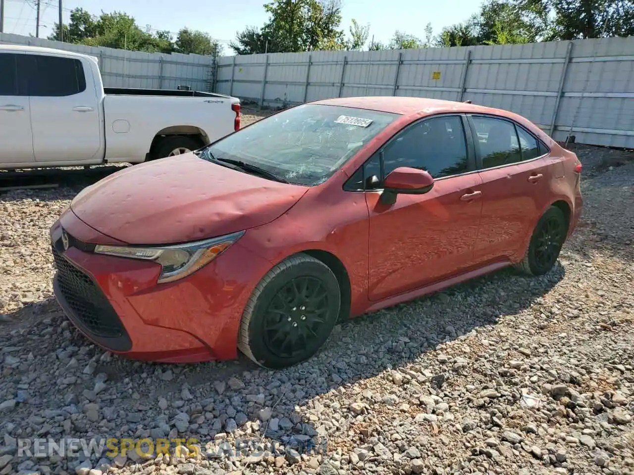 1 Photograph of a damaged car JTDEPMAE0MJ162665 TOYOTA COROLLA 2021