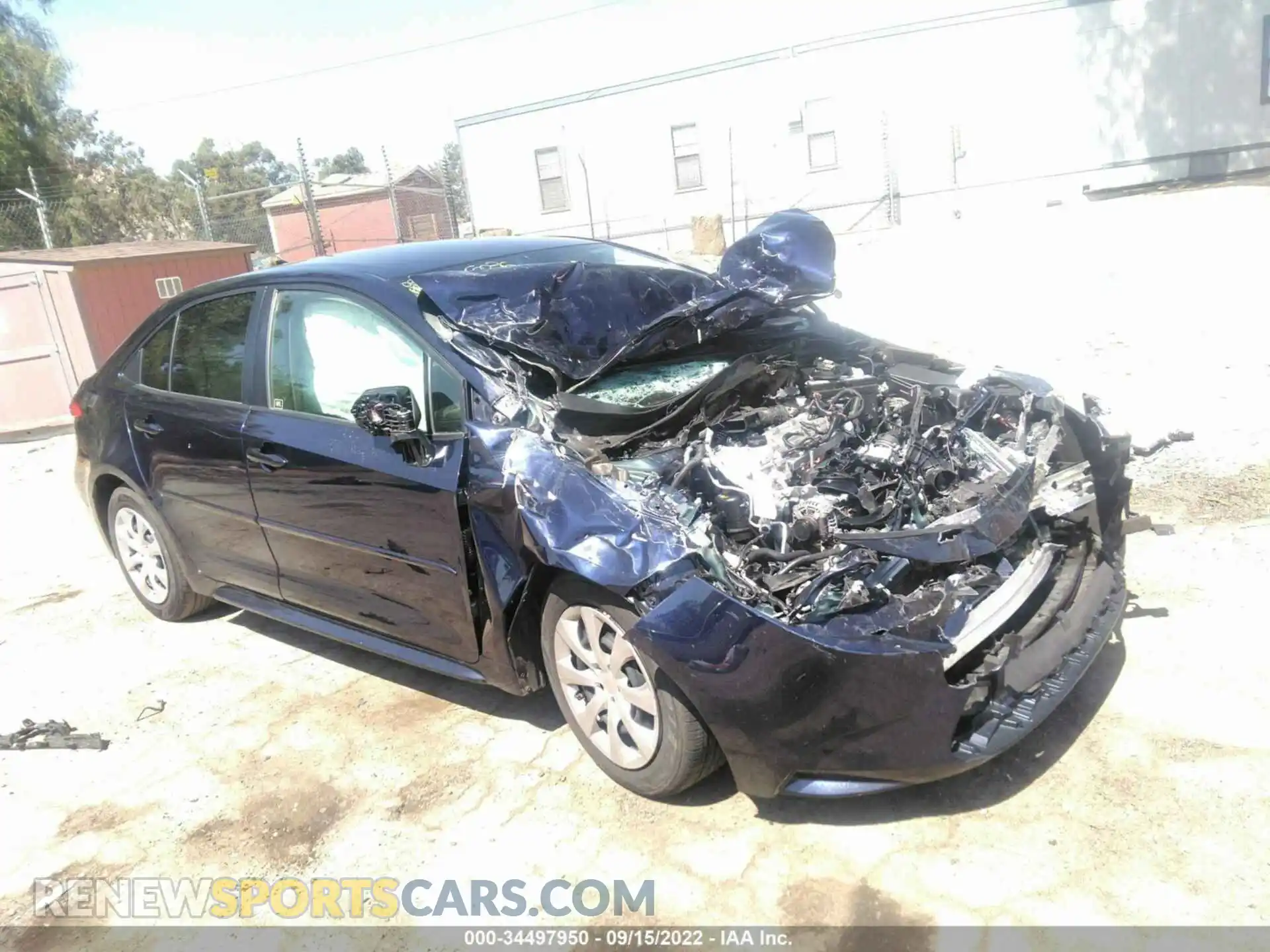 1 Photograph of a damaged car JTDEPMAE0MJ166036 TOYOTA COROLLA 2021