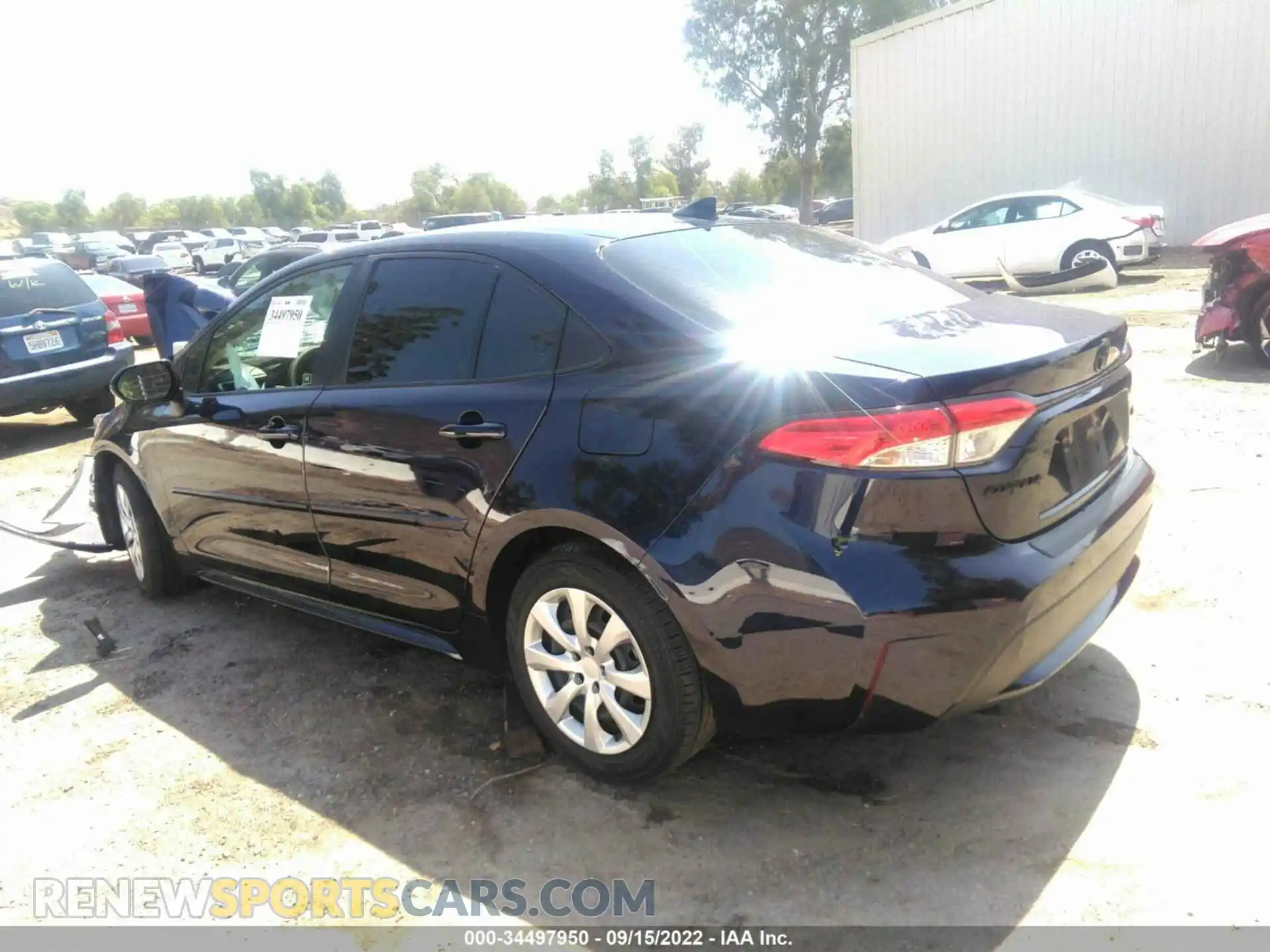 3 Photograph of a damaged car JTDEPMAE0MJ166036 TOYOTA COROLLA 2021