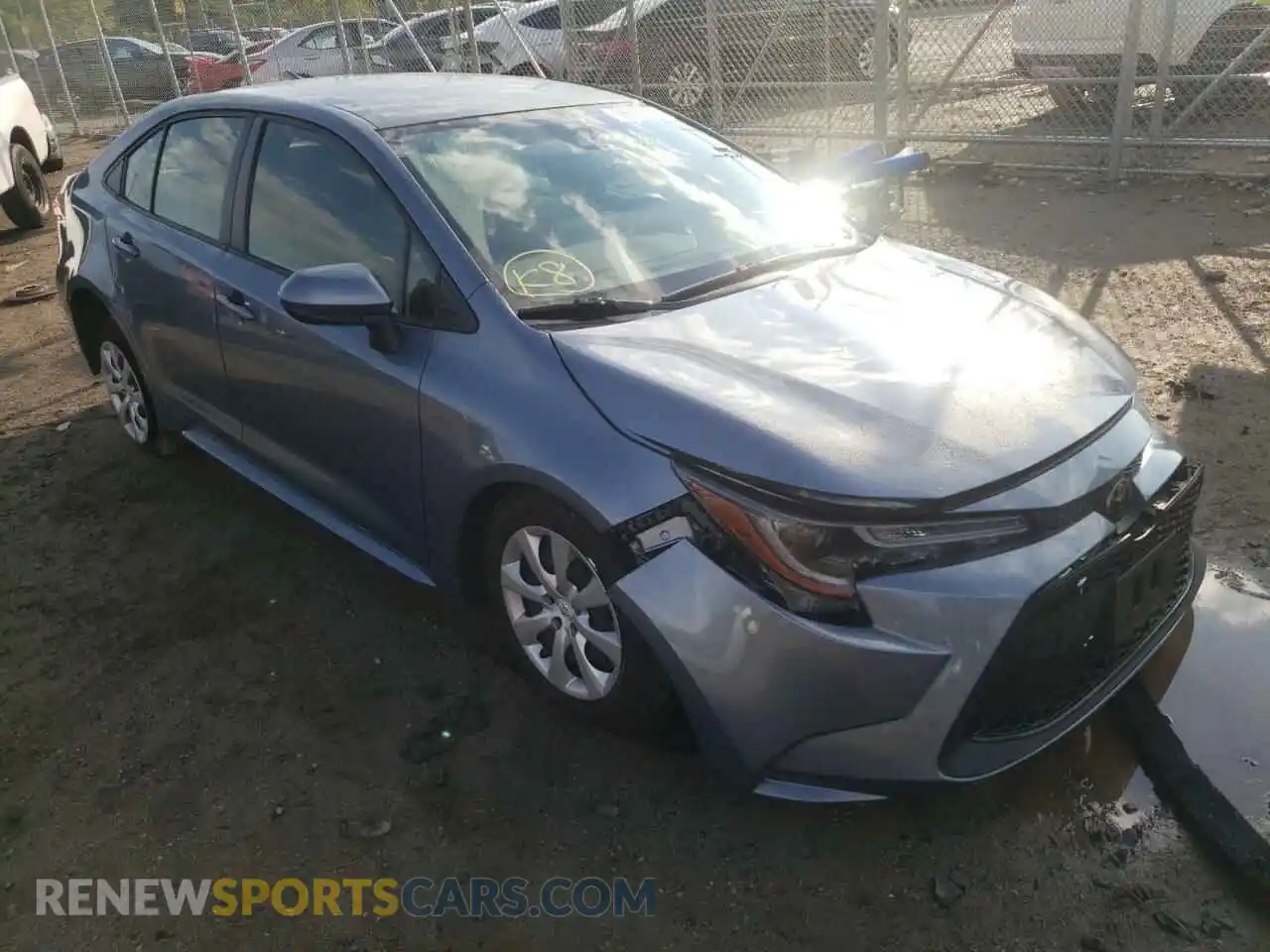 1 Photograph of a damaged car JTDEPMAE0MJ167526 TOYOTA COROLLA 2021
