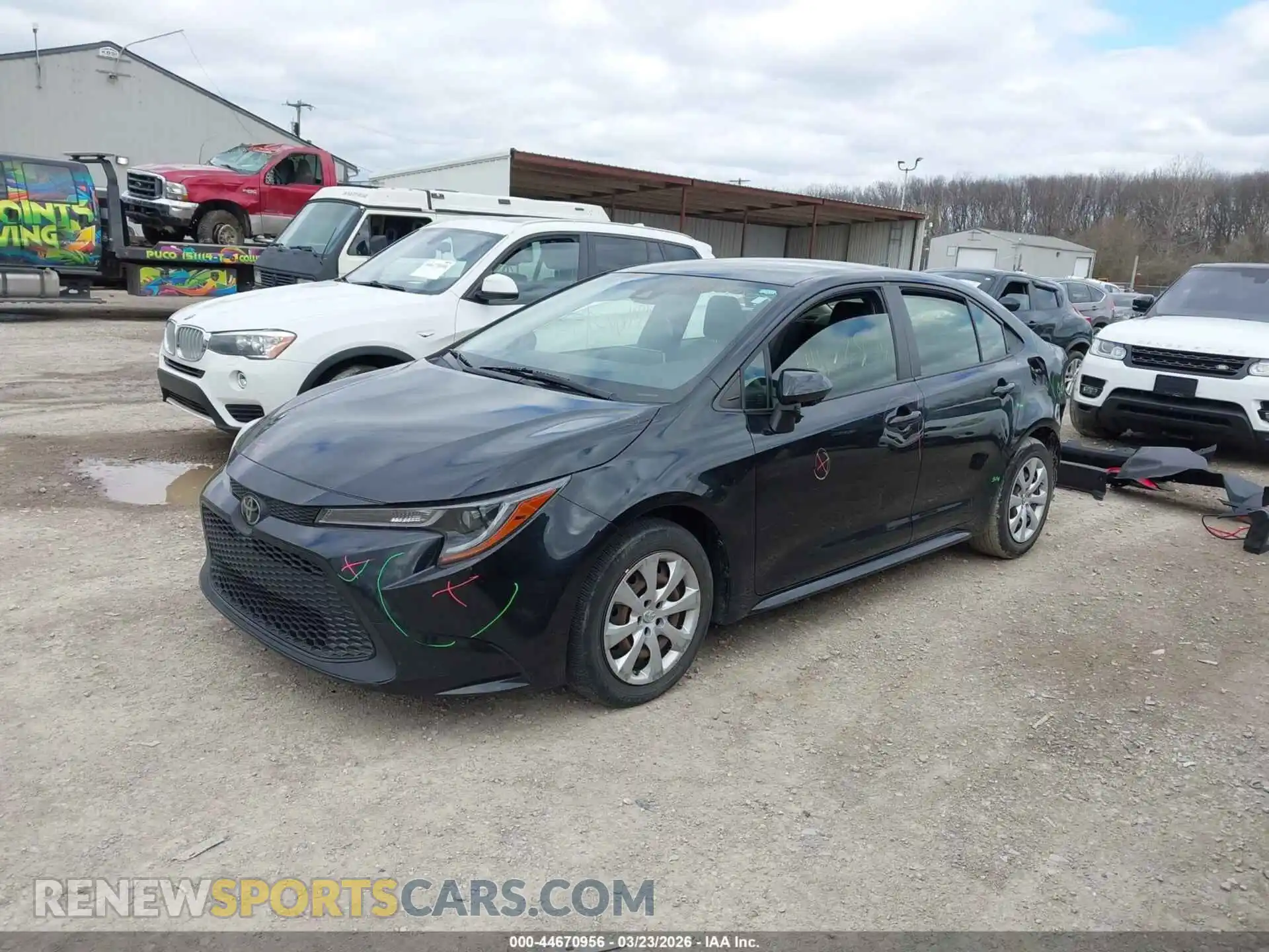 2 Photograph of a damaged car JTDEPMAE0MJ168997 TOYOTA COROLLA 2021