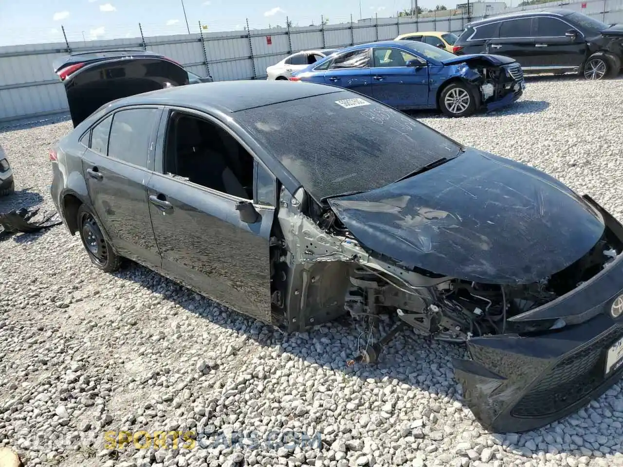 1 Photograph of a damaged car JTDEPMAE0MJ169406 TOYOTA COROLLA 2021