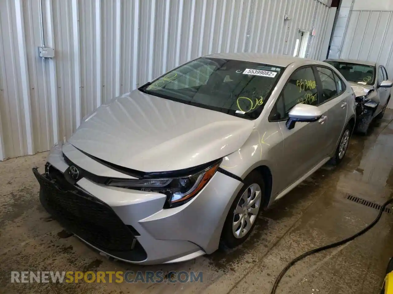 2 Photograph of a damaged car JTDEPMAE0MJ170958 TOYOTA COROLLA 2021
