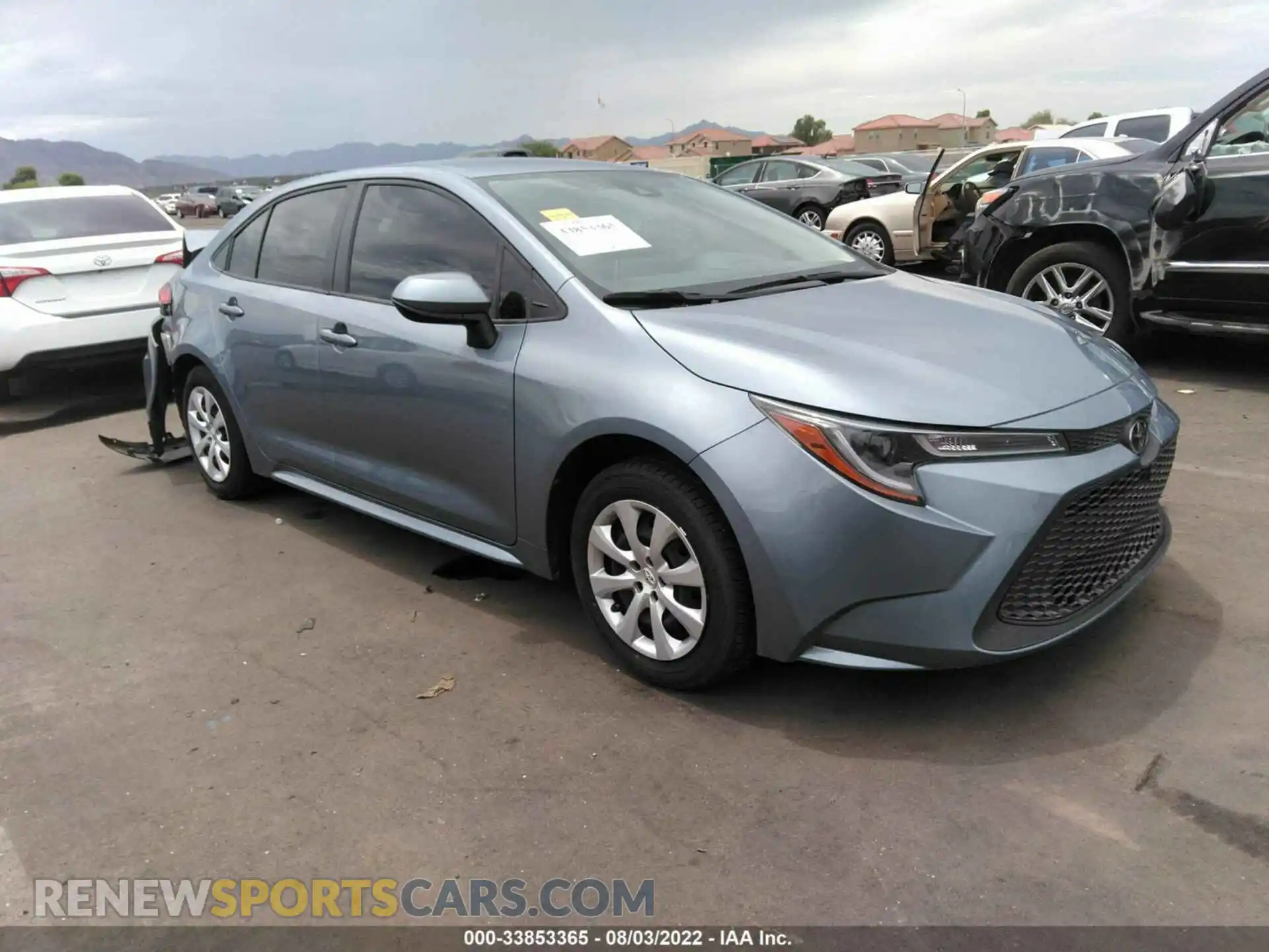 1 Photograph of a damaged car JTDEPMAE0MJ175383 TOYOTA COROLLA 2021