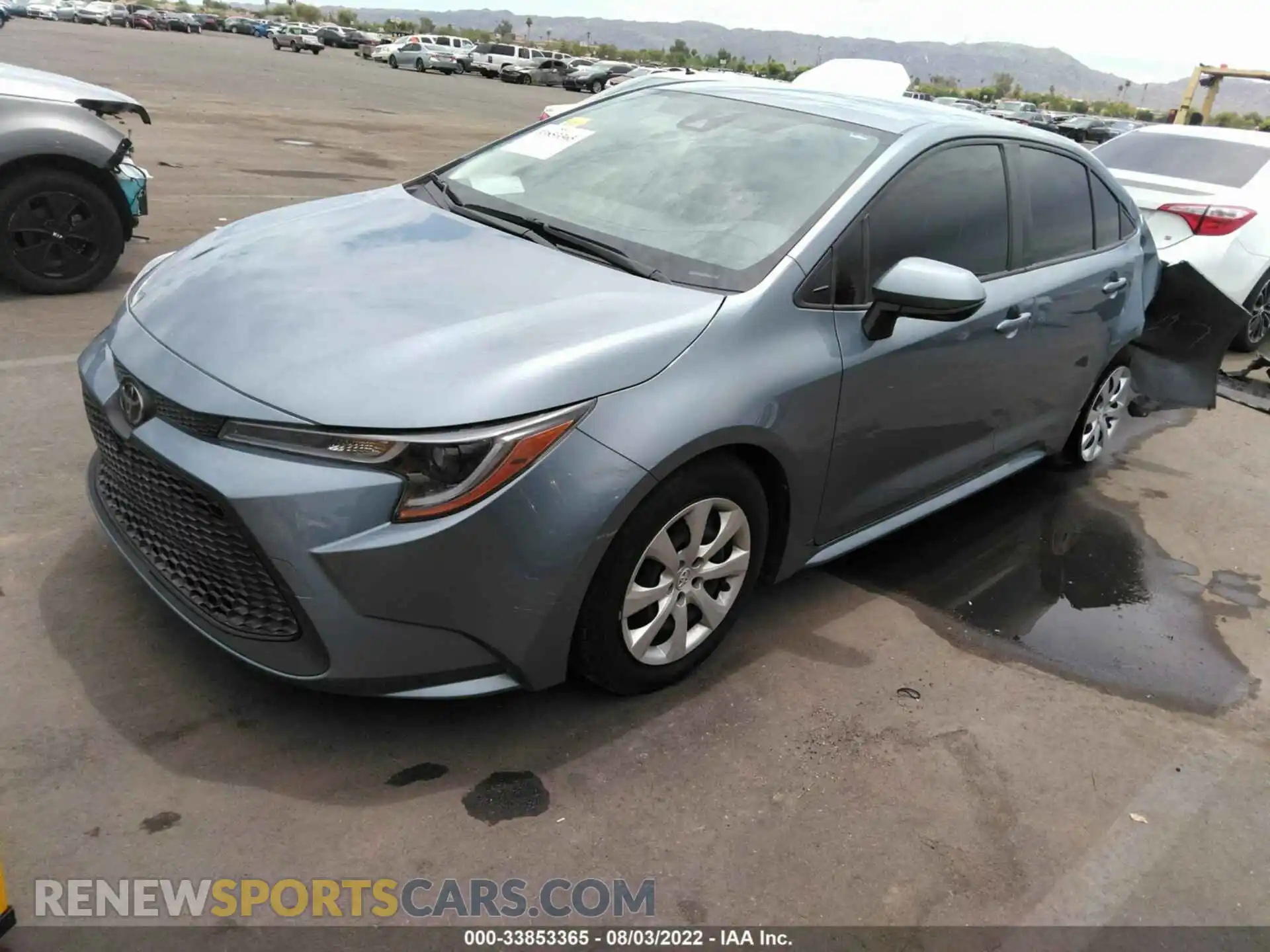 2 Photograph of a damaged car JTDEPMAE0MJ175383 TOYOTA COROLLA 2021