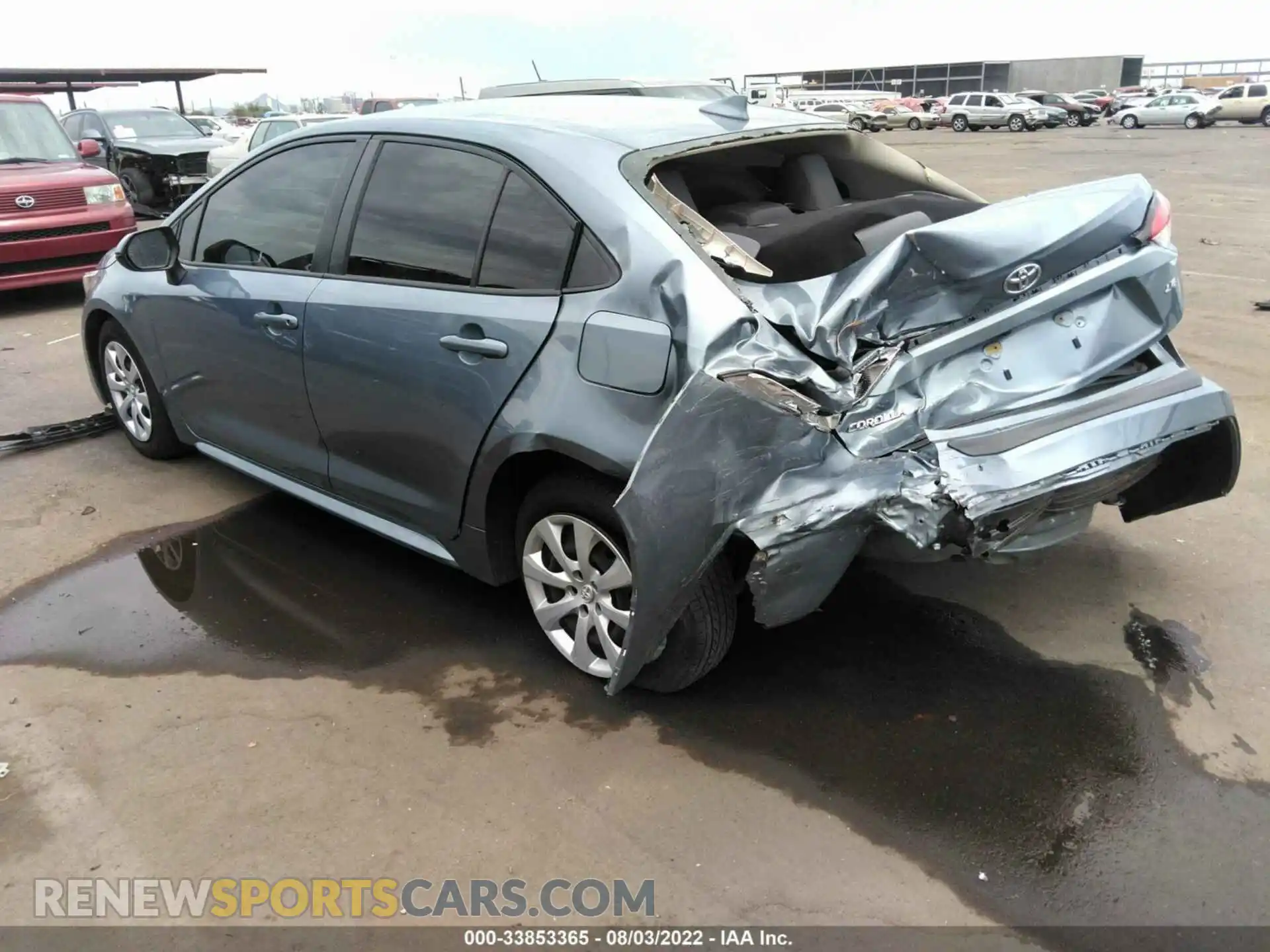 3 Photograph of a damaged car JTDEPMAE0MJ175383 TOYOTA COROLLA 2021
