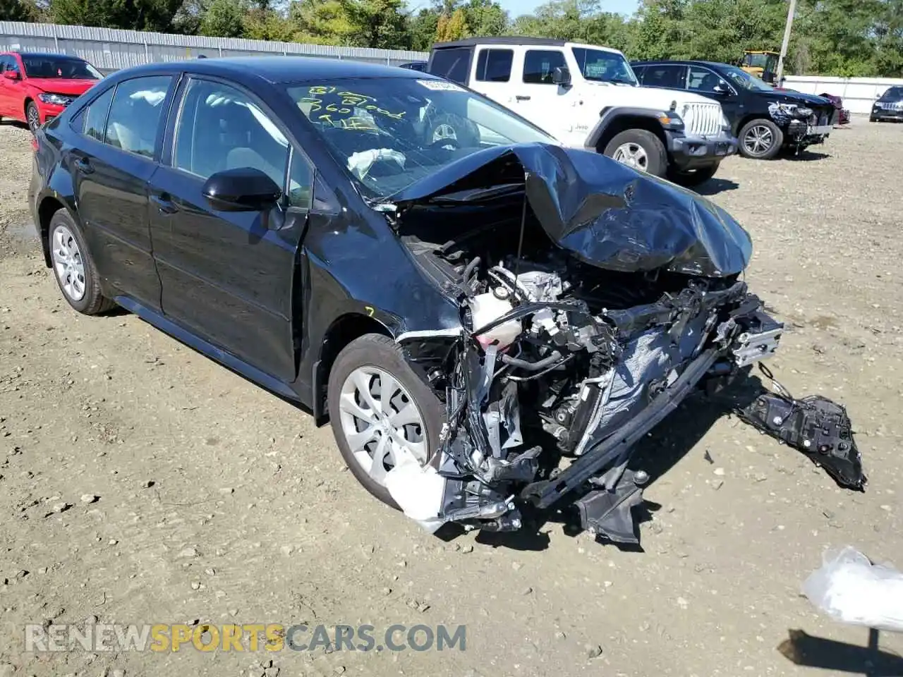 1 Photograph of a damaged car JTDEPMAE0MJ178980 TOYOTA COROLLA 2021