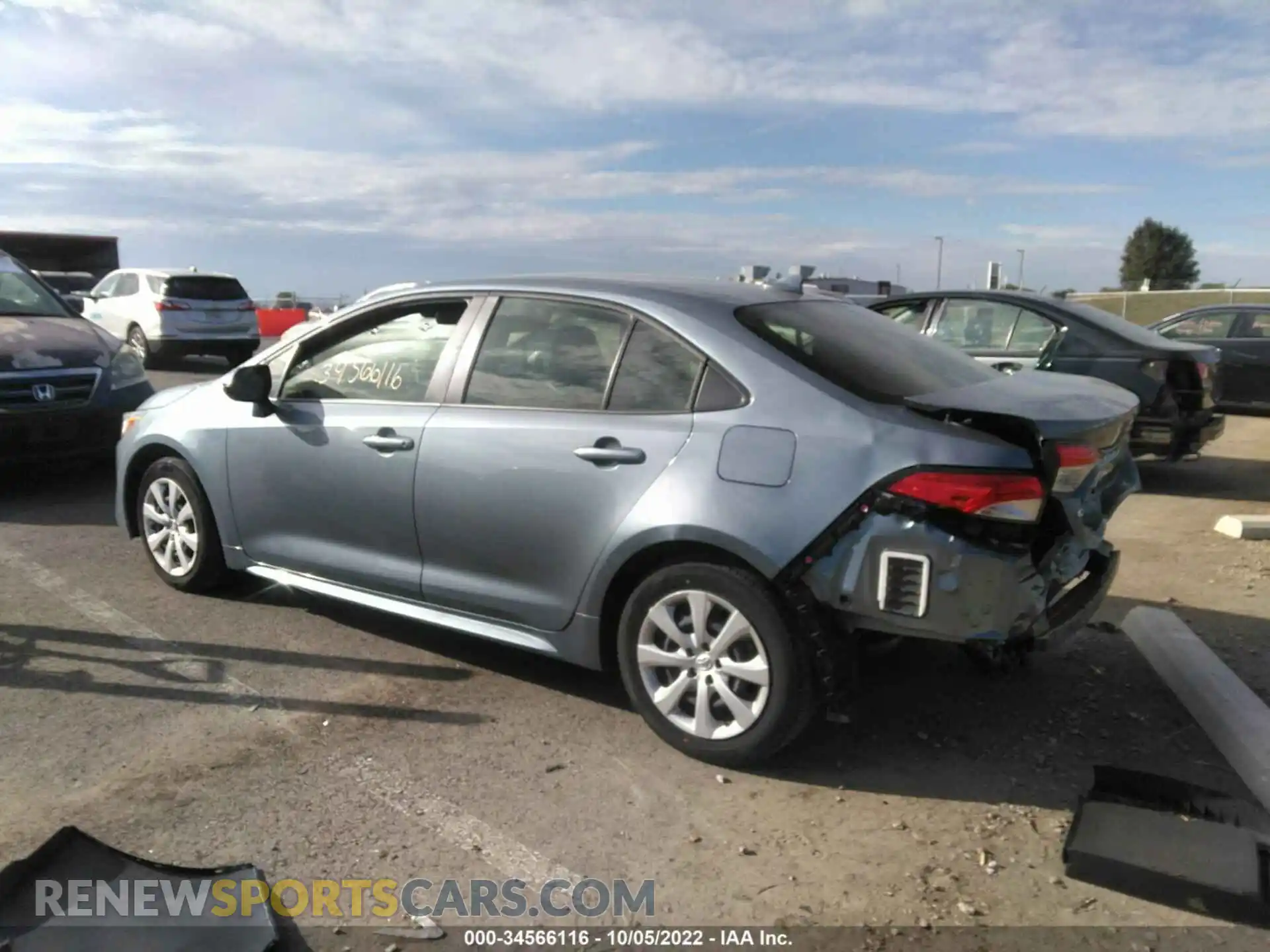 3 Photograph of a damaged car JTDEPMAE0MJ179059 TOYOTA COROLLA 2021