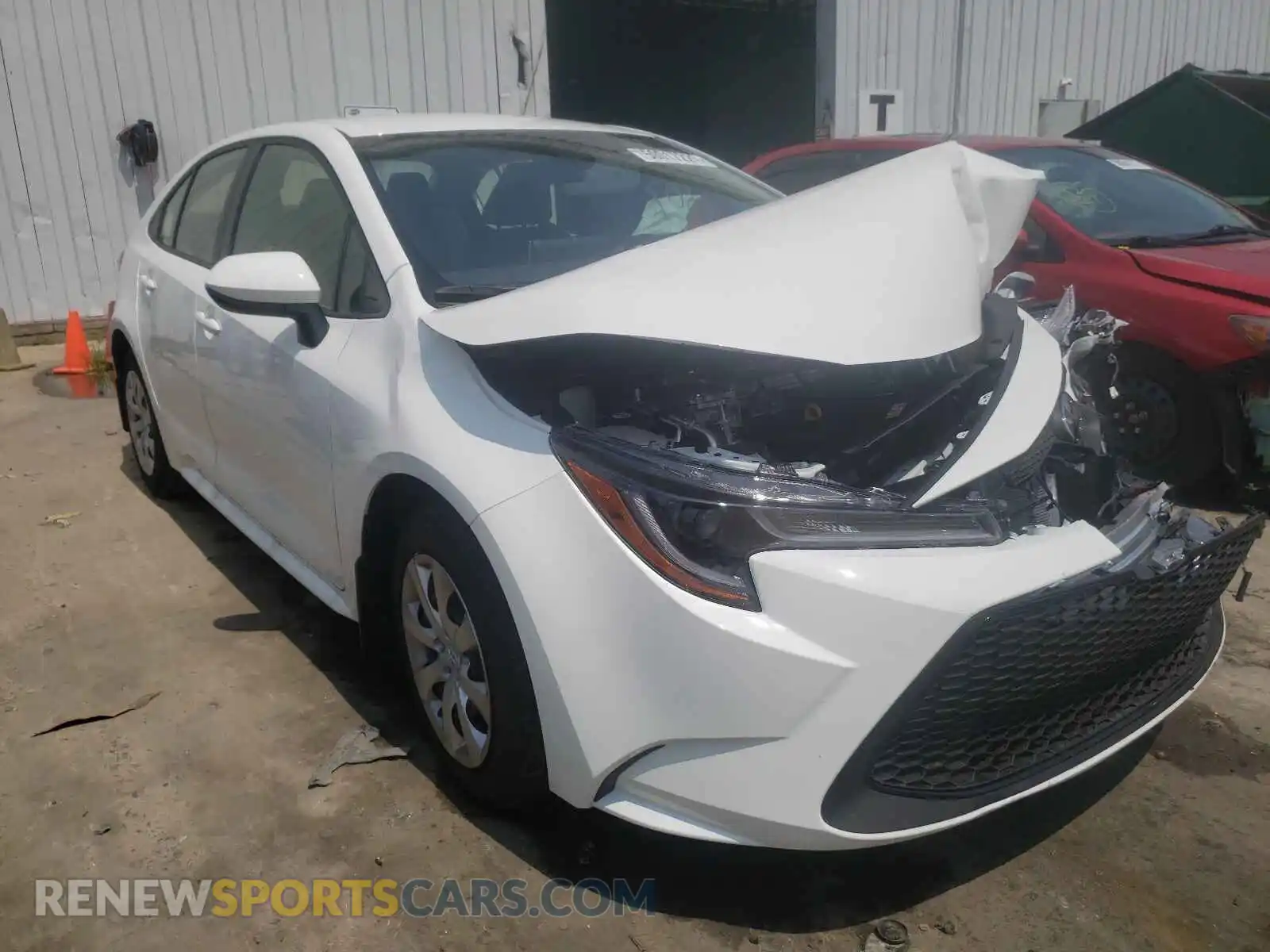 1 Photograph of a damaged car JTDEPMAE0MJ181264 TOYOTA COROLLA 2021