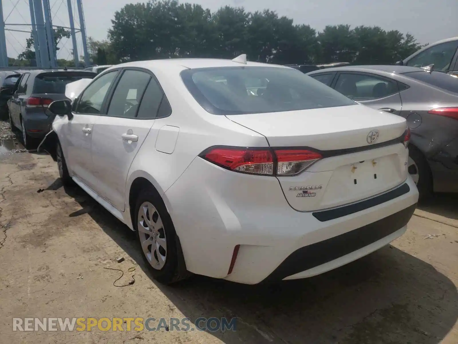 3 Photograph of a damaged car JTDEPMAE0MJ181264 TOYOTA COROLLA 2021