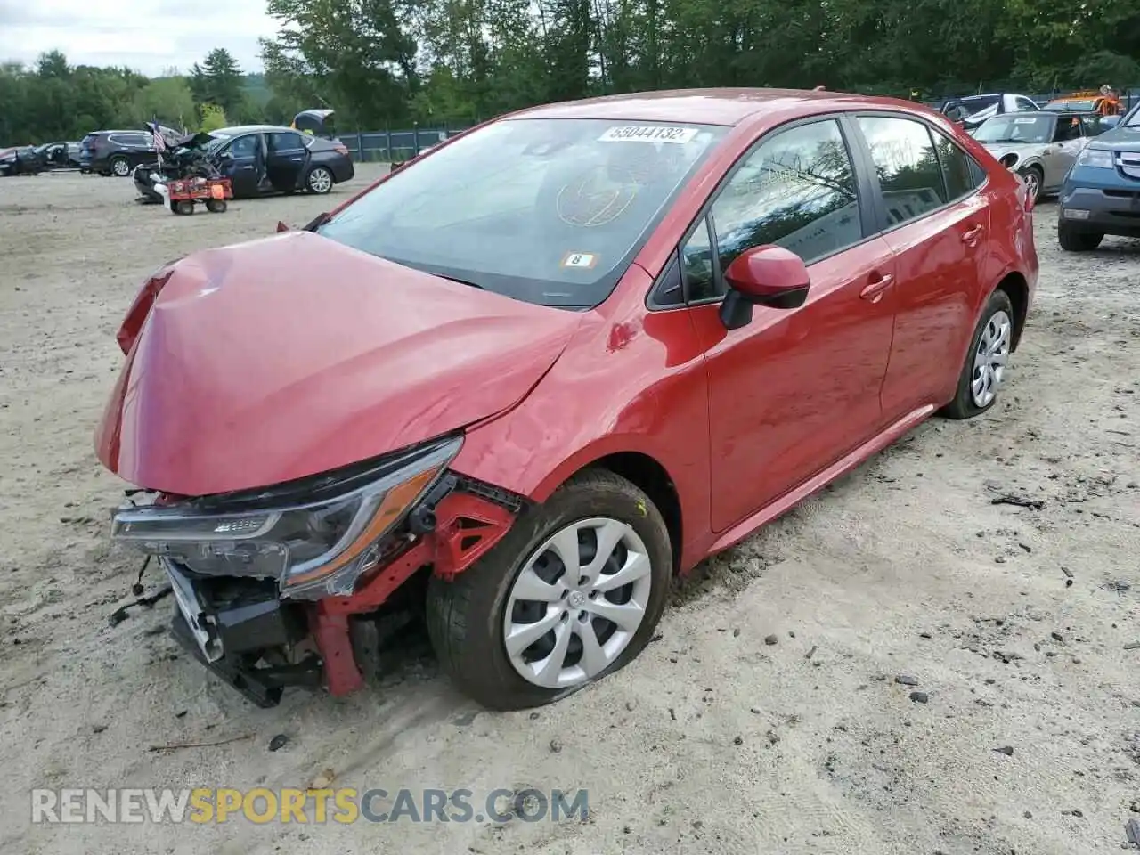 2 fotografías del automóvil dañado JTDEPMAE0MJ181944 TOYOTA COROLLA 2021