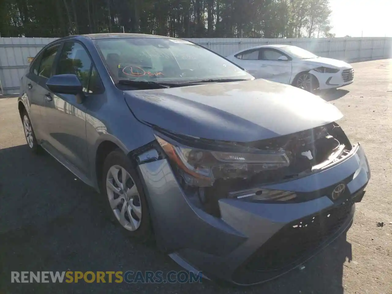 1 Photograph of a damaged car JTDEPMAE0MJ182592 TOYOTA COROLLA 2021