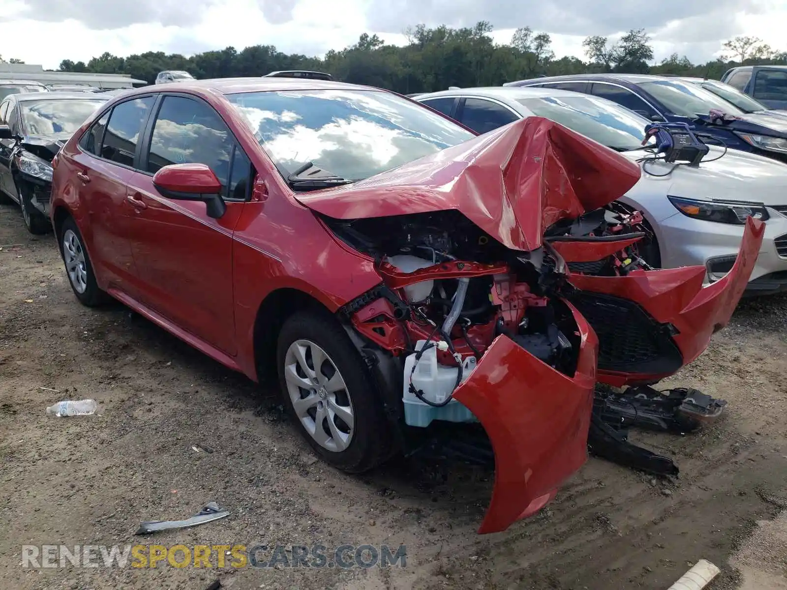 1 Photograph of a damaged car JTDEPMAE0MJ183791 TOYOTA COROLLA 2021