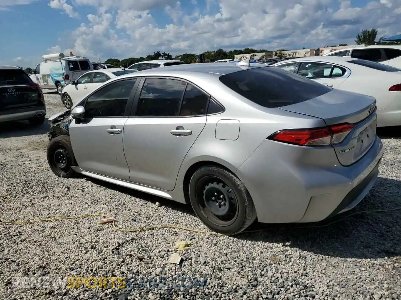 2 Фотография поврежденного автомобиля JTDEPMAE0MJ184584 TOYOTA COROLLA 2021