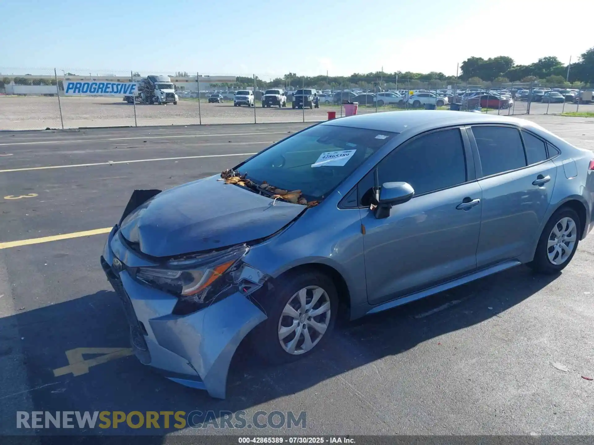 2 Photograph of a damaged car JTDEPMAE0MJ184617 TOYOTA COROLLA 2021