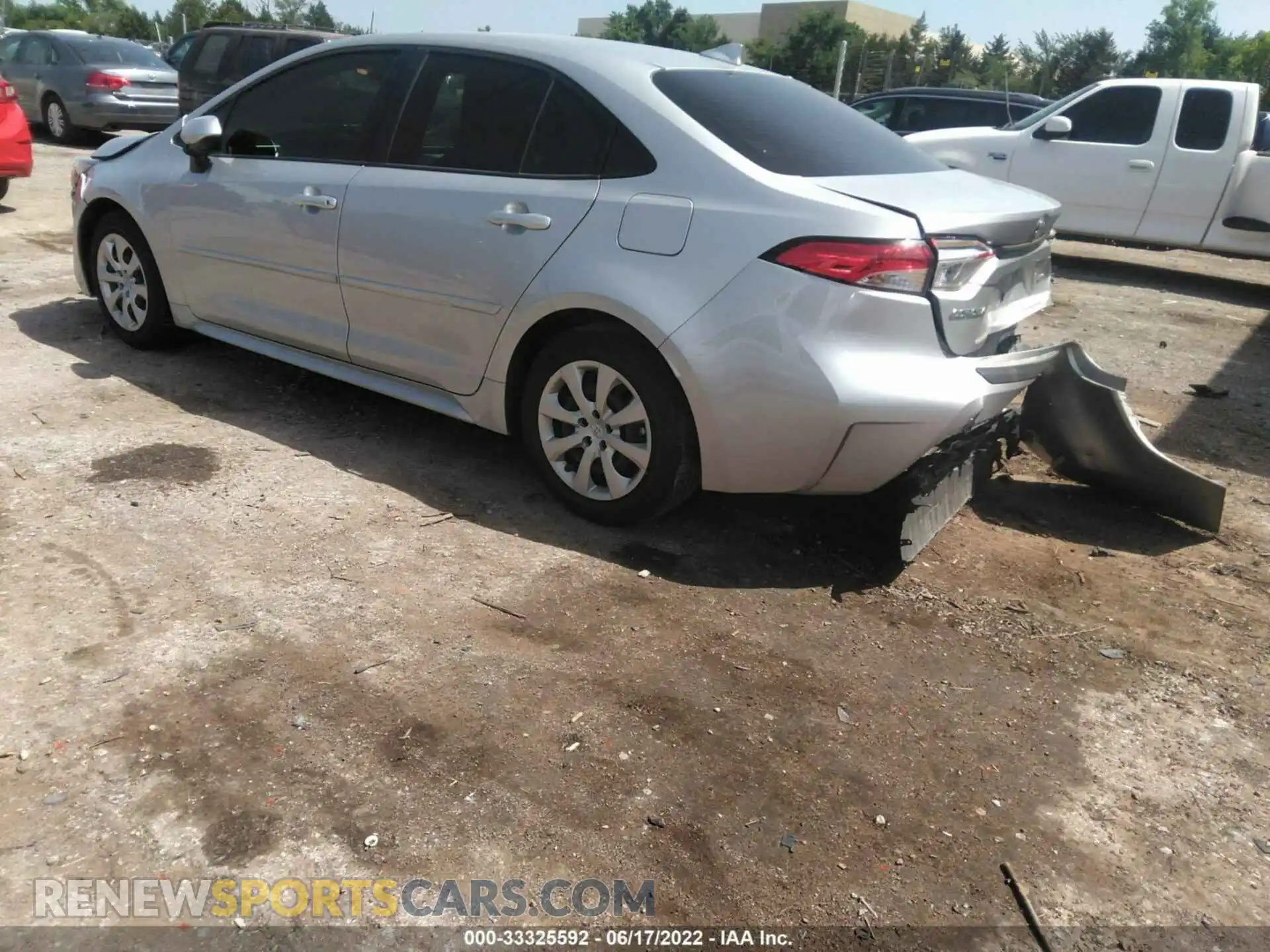 3 Photograph of a damaged car JTDEPMAE0MJ186092 TOYOTA COROLLA 2021