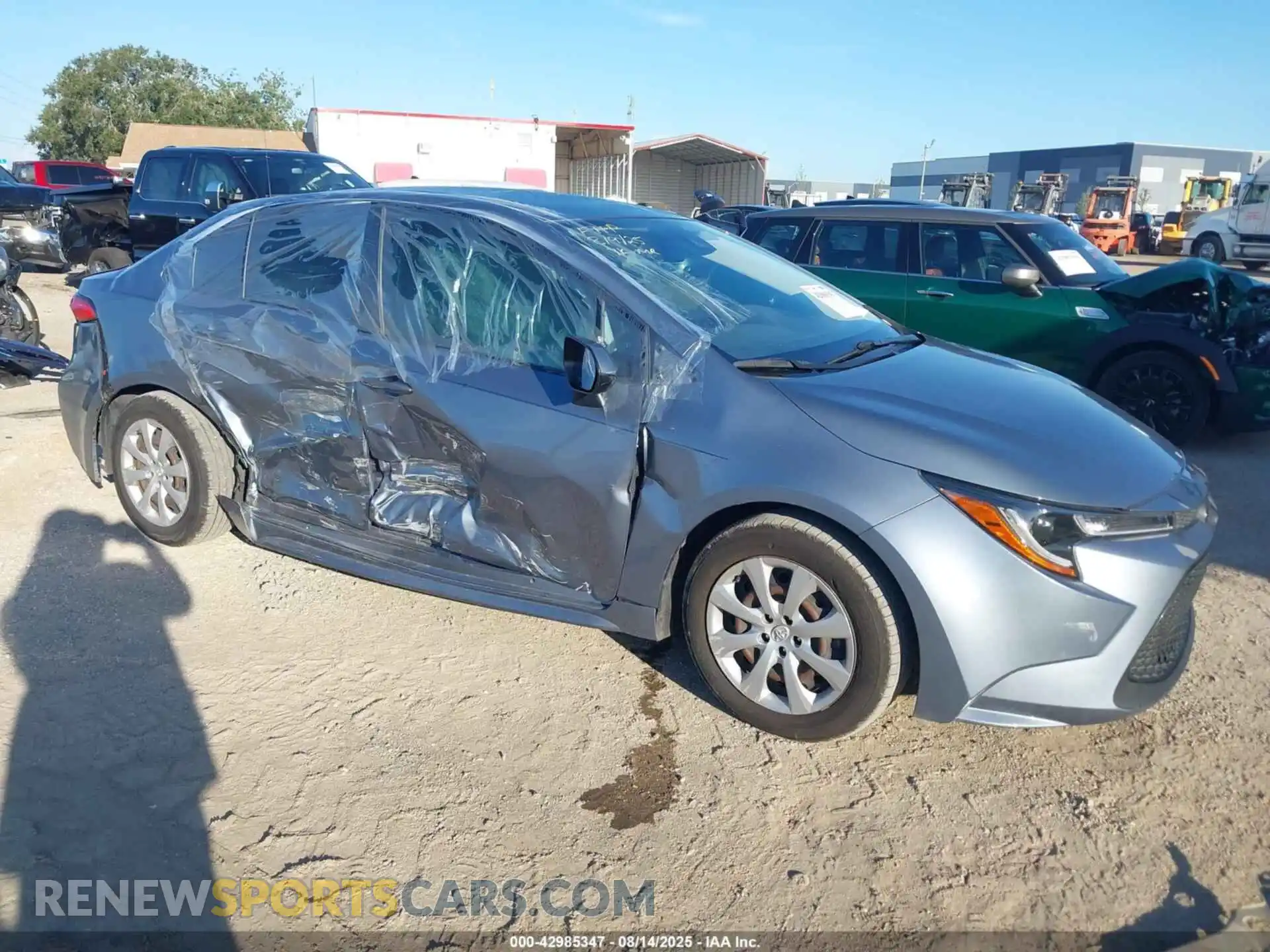 1 Photograph of a damaged car JTDEPMAE0MJ186691 TOYOTA COROLLA 2021