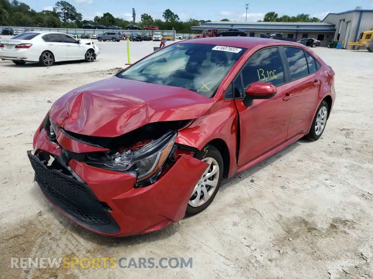 2 Photograph of a damaged car JTDEPMAE0MJ187565 TOYOTA COROLLA 2021