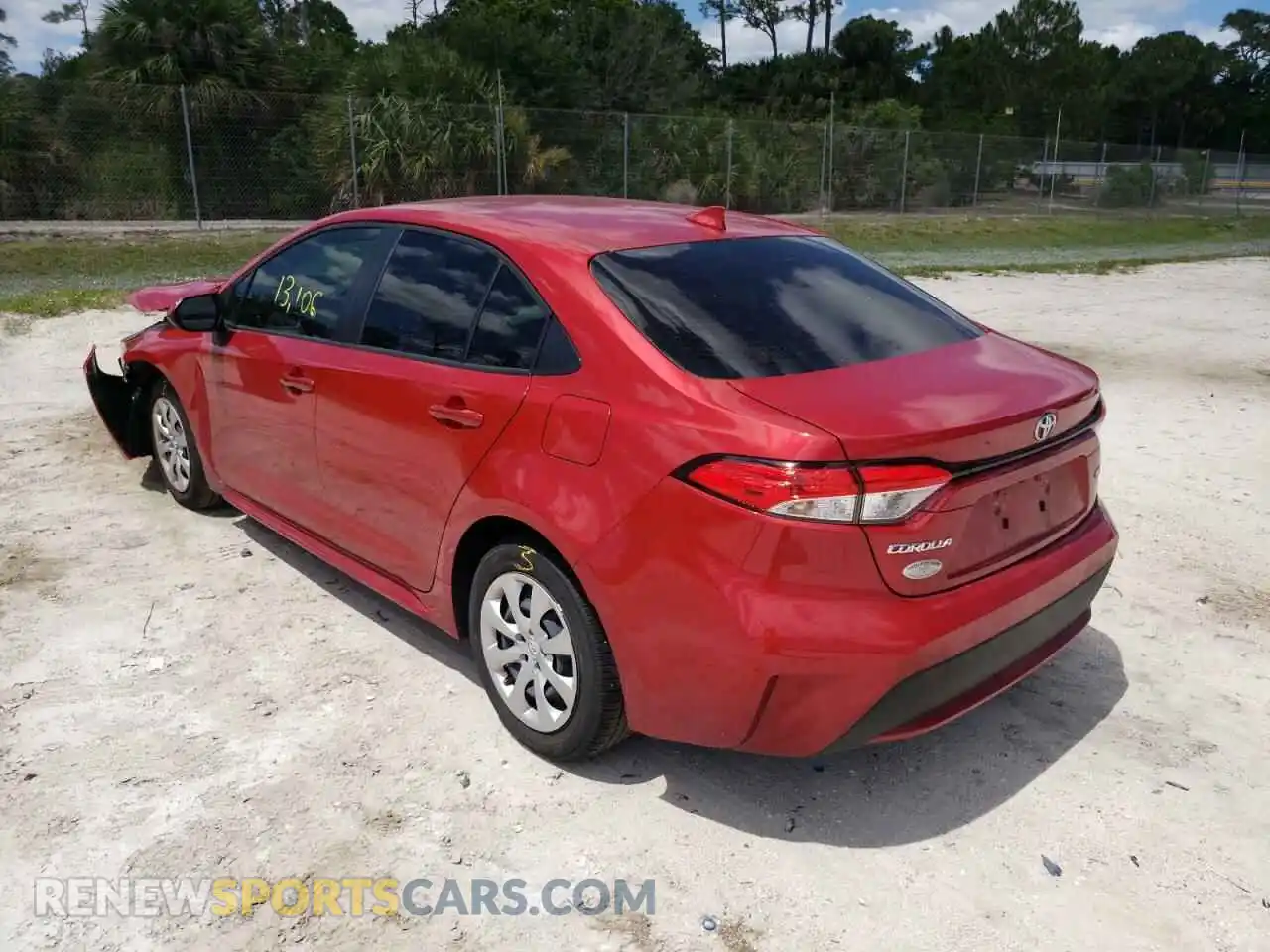 3 Photograph of a damaged car JTDEPMAE0MJ187565 TOYOTA COROLLA 2021