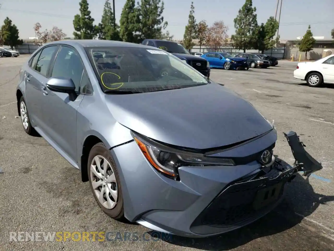 1 Photograph of a damaged car JTDEPMAE0MJ188098 TOYOTA COROLLA 2021