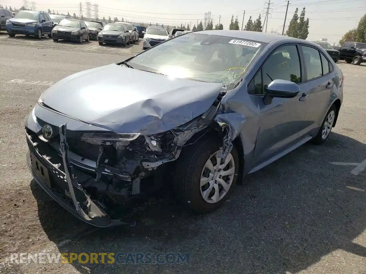 2 Photograph of a damaged car JTDEPMAE0MJ188098 TOYOTA COROLLA 2021