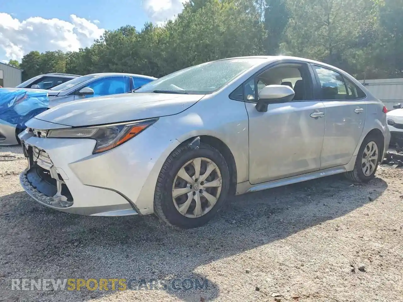 1 Photograph of a damaged car JTDEPMAE1MJ122823 TOYOTA COROLLA 2021