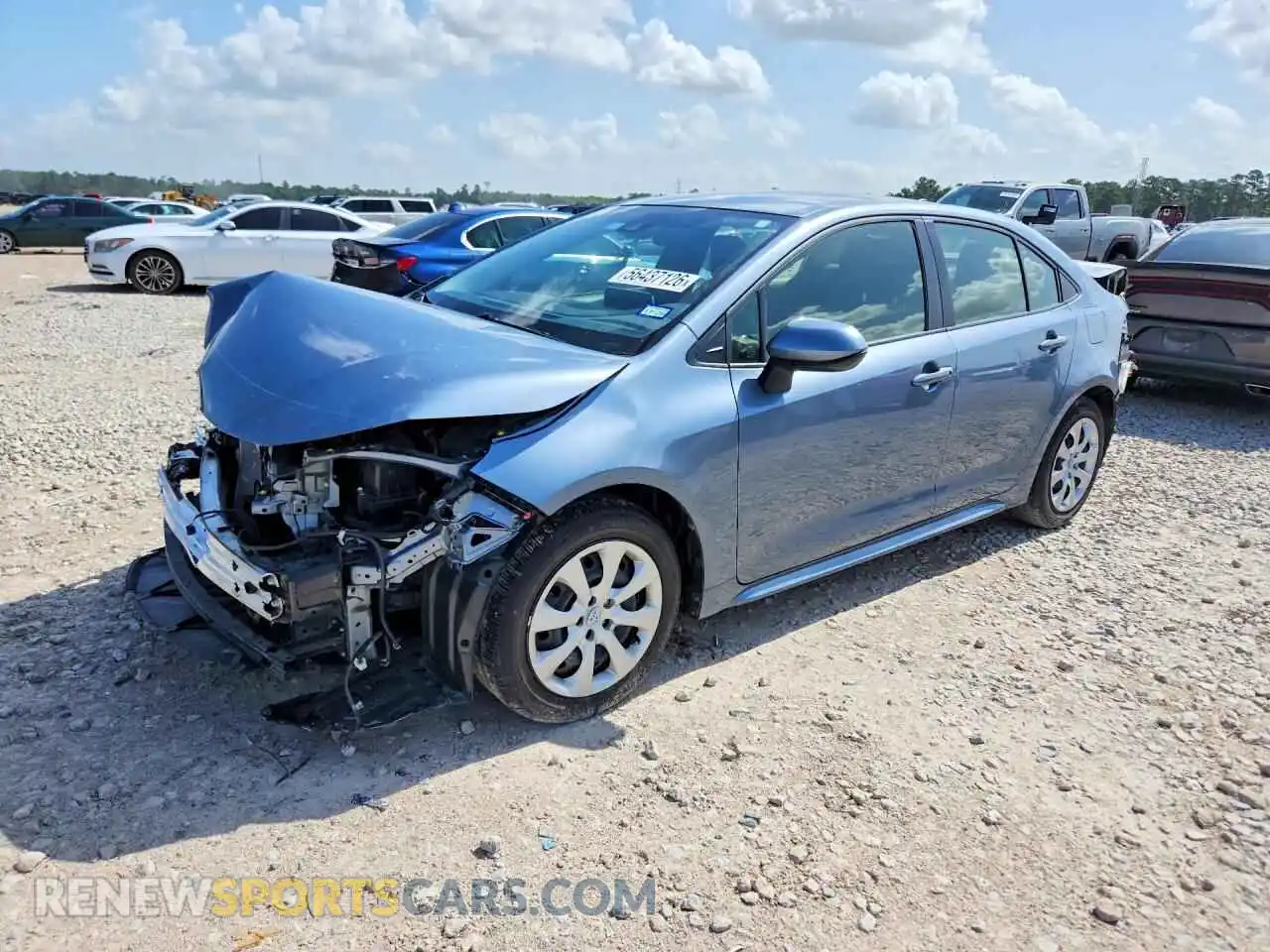 1 Photograph of a damaged car JTDEPMAE1MJ123857 TOYOTA COROLLA 2021