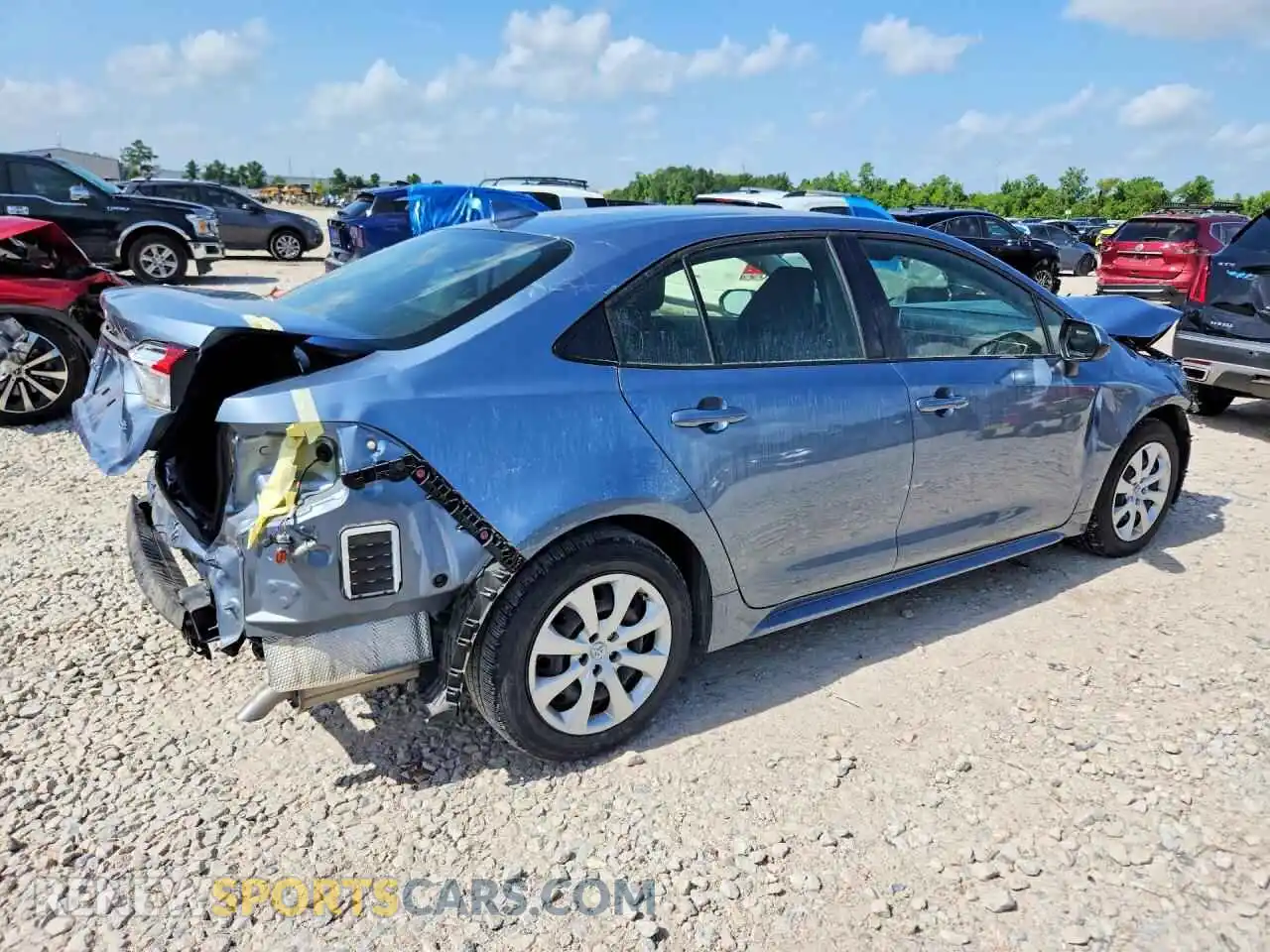 3 Photograph of a damaged car JTDEPMAE1MJ123857 TOYOTA COROLLA 2021