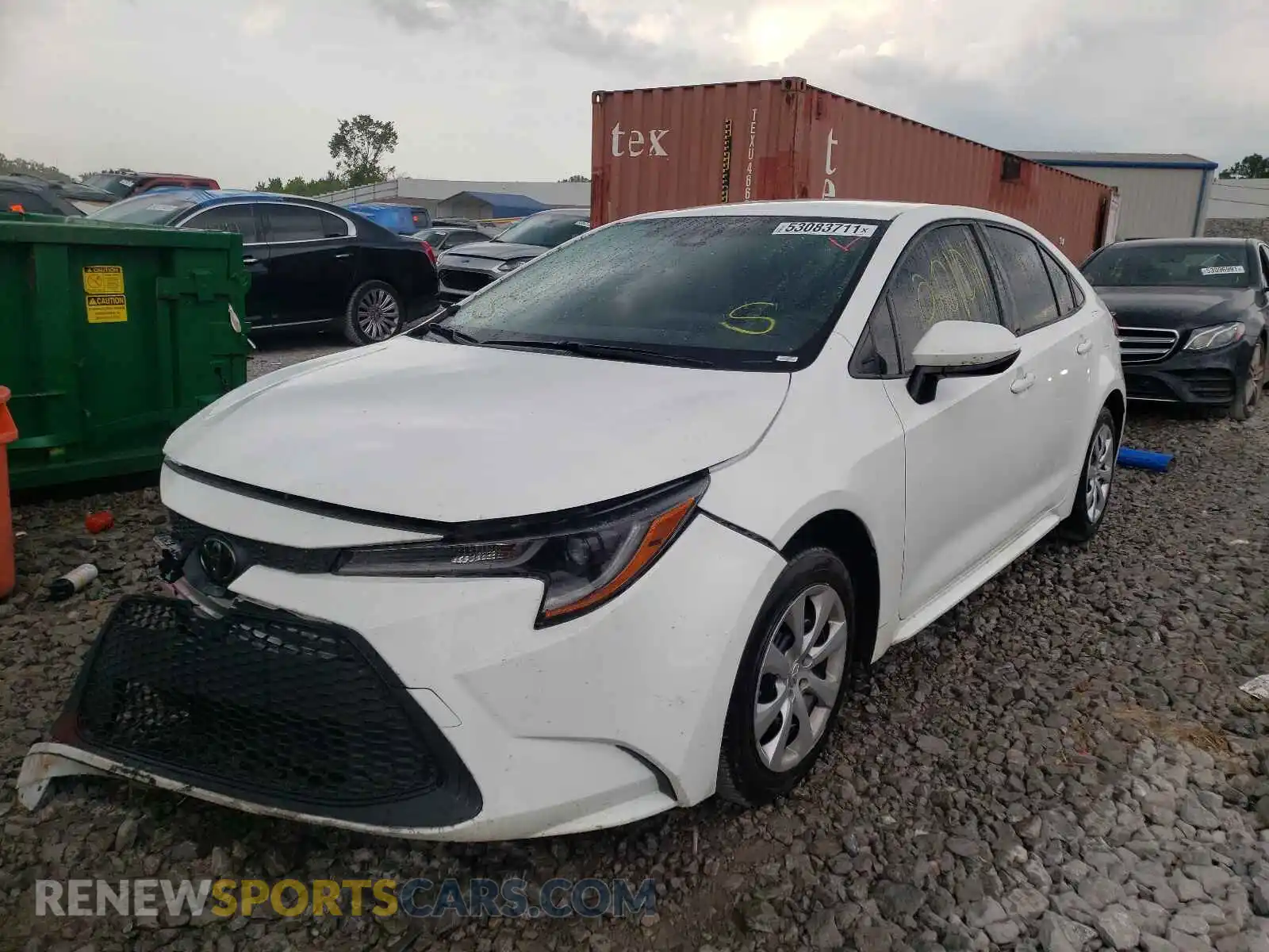 2 Photograph of a damaged car JTDEPMAE1MJ123955 TOYOTA COROLLA 2021