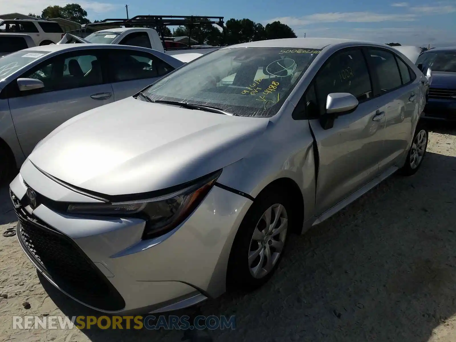 2 Photograph of a damaged car JTDEPMAE1MJ124488 TOYOTA COROLLA 2021