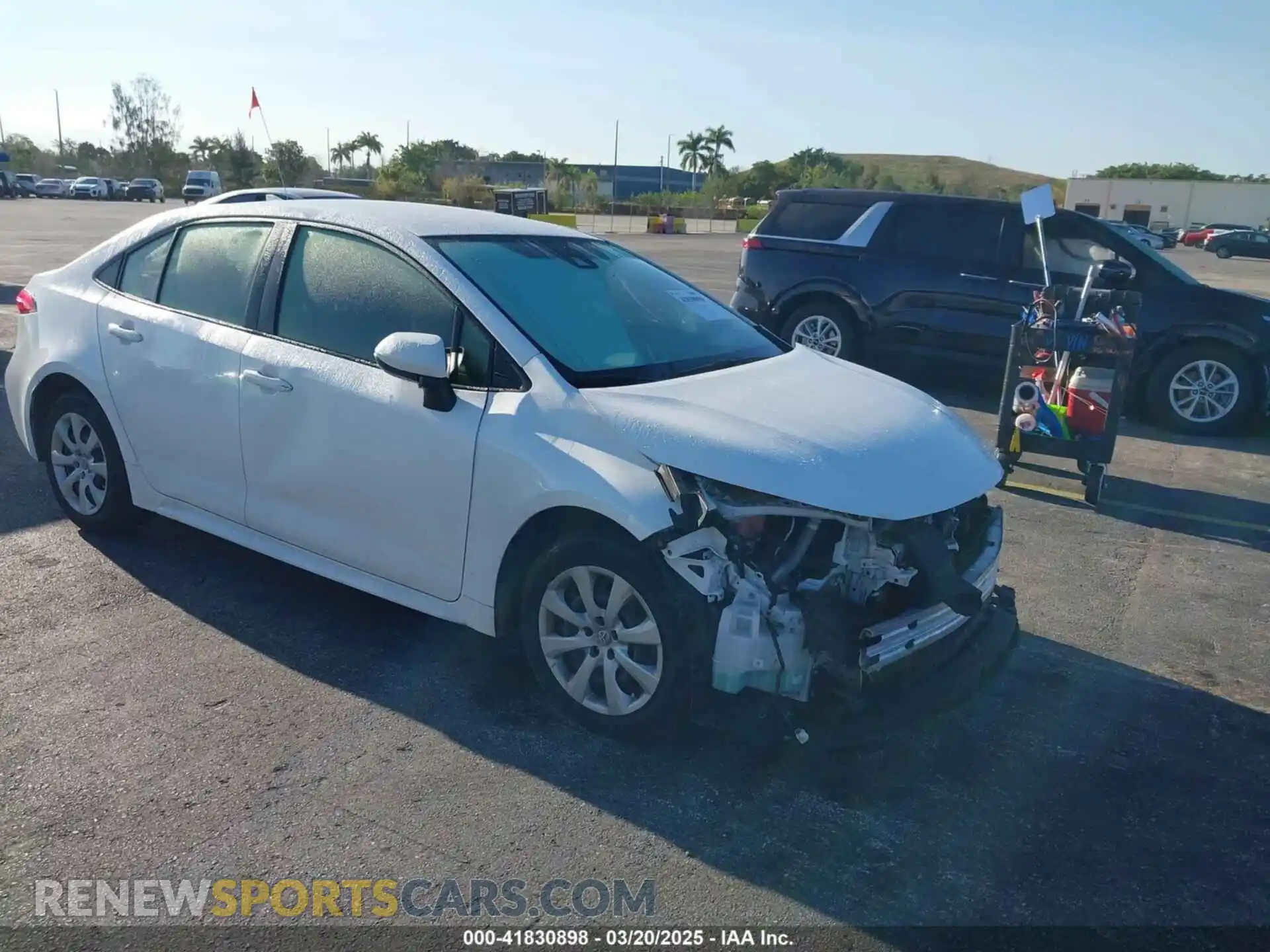 1 Photograph of a damaged car JTDEPMAE1MJ126631 TOYOTA COROLLA 2021