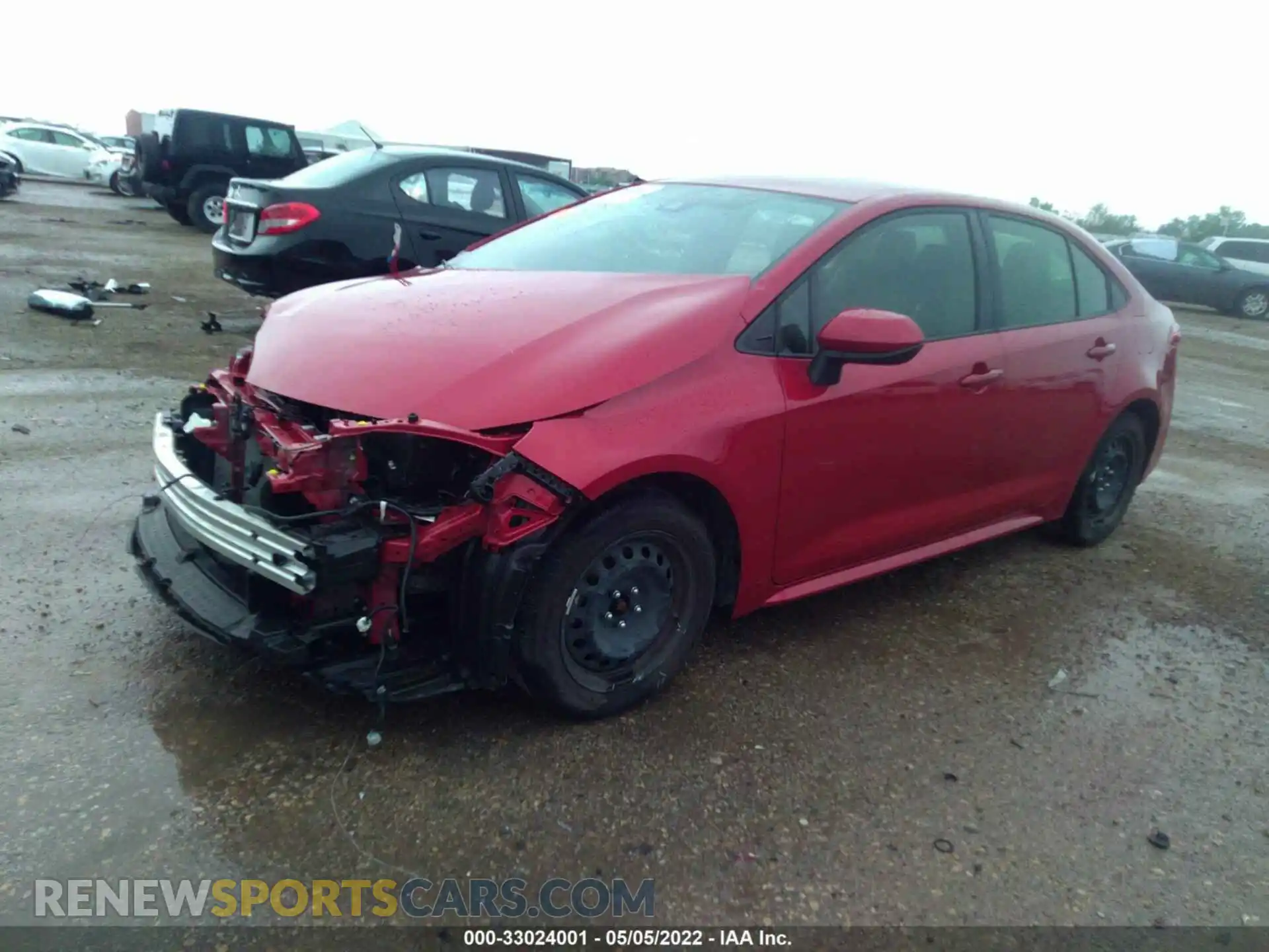 2 Photograph of a damaged car JTDEPMAE1MJ128668 TOYOTA COROLLA 2021