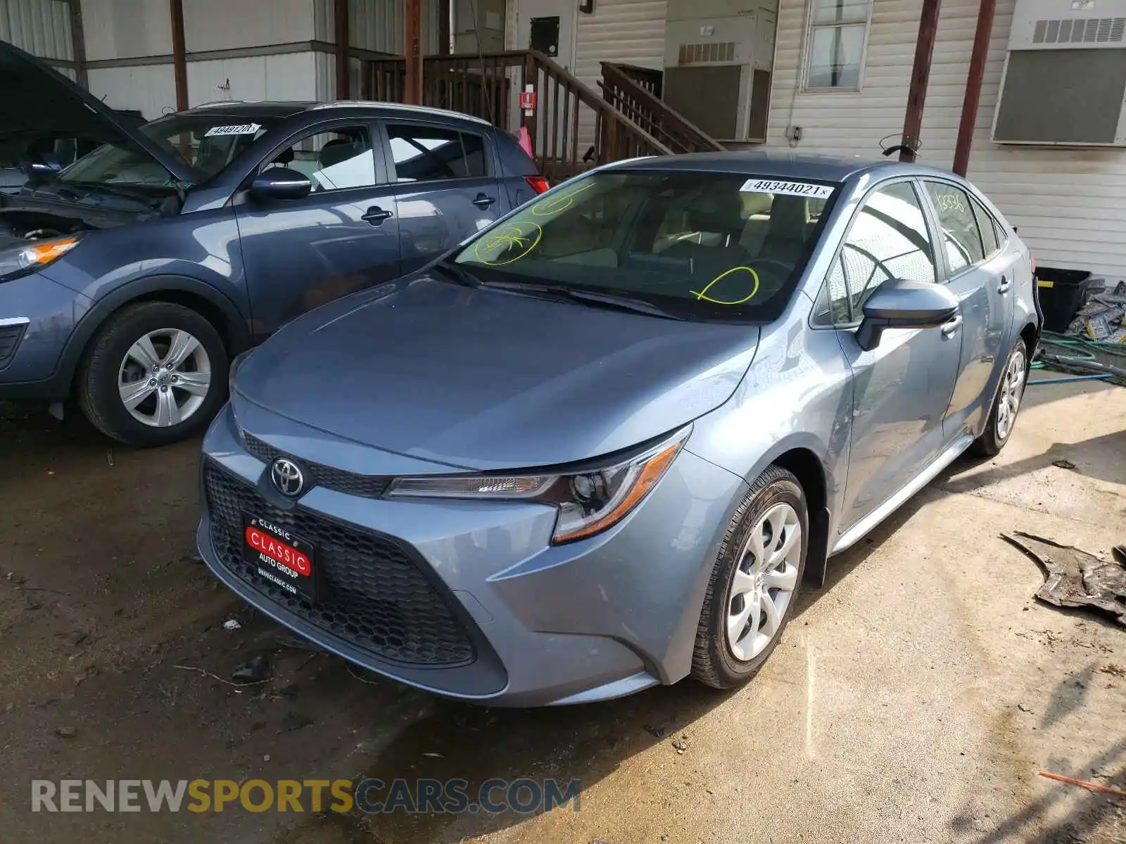 2 Photograph of a damaged car JTDEPMAE1MJ130680 TOYOTA COROLLA 2021