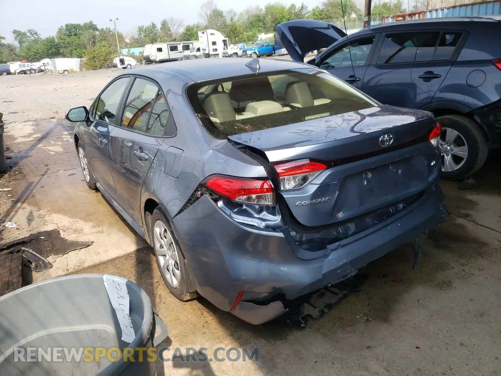 3 Photograph of a damaged car JTDEPMAE1MJ130680 TOYOTA COROLLA 2021