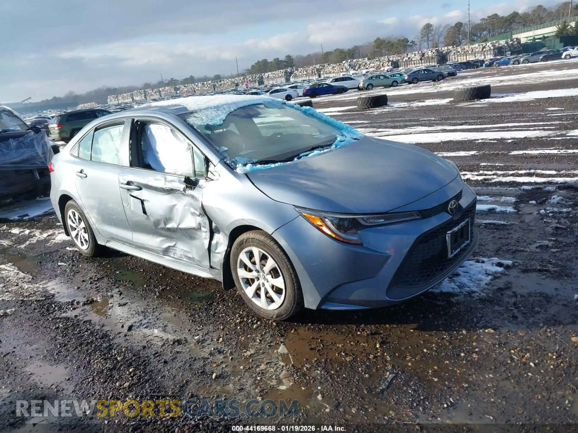 1 Photograph of a damaged car JTDEPMAE1MJ131568 TOYOTA COROLLA 2021