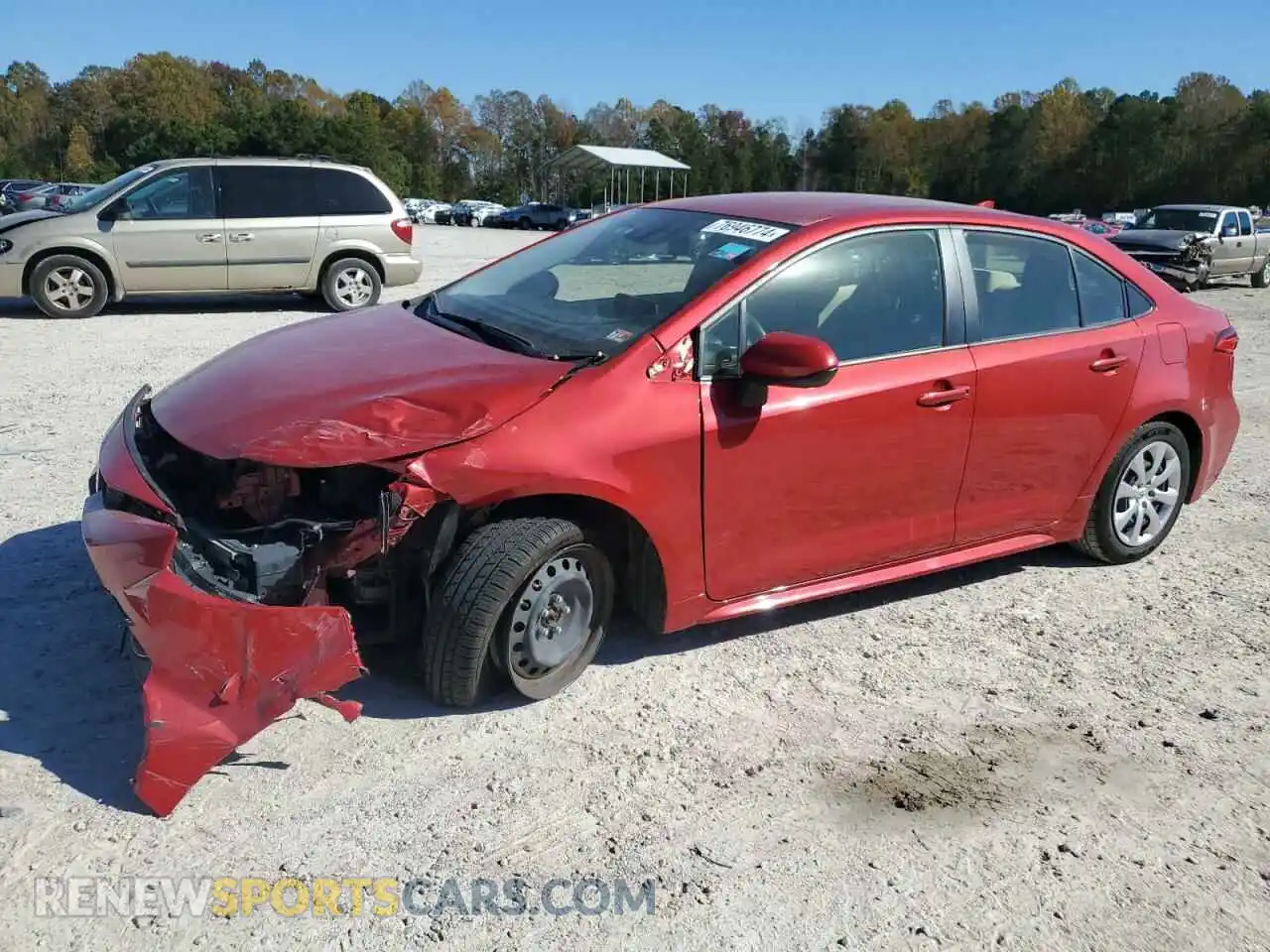 1 Photograph of a damaged car JTDEPMAE1MJ133384 TOYOTA COROLLA 2021