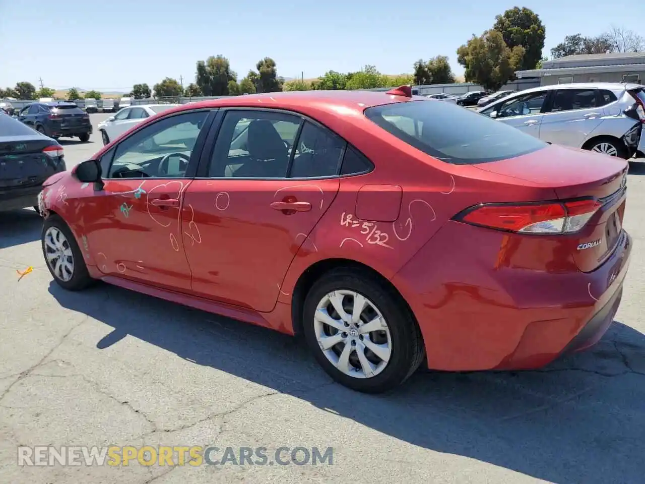 2 Photograph of a damaged car JTDEPMAE1MJ134423 TOYOTA COROLLA 2021
