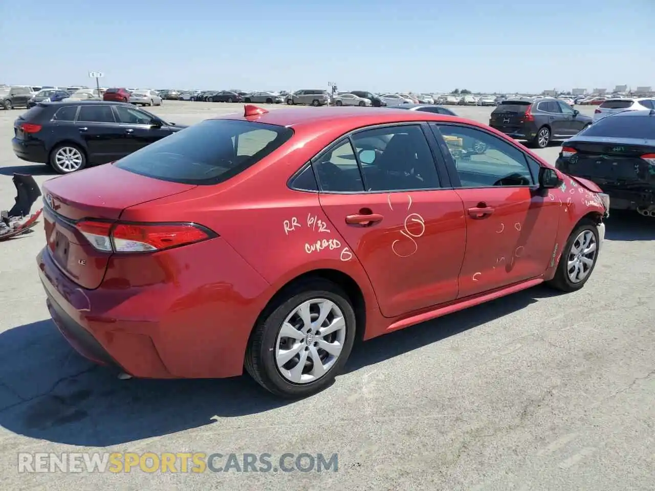 3 Photograph of a damaged car JTDEPMAE1MJ134423 TOYOTA COROLLA 2021
