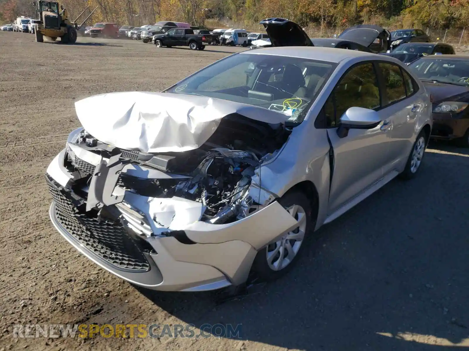 2 Photograph of a damaged car JTDEPMAE1MJ135362 TOYOTA COROLLA 2021