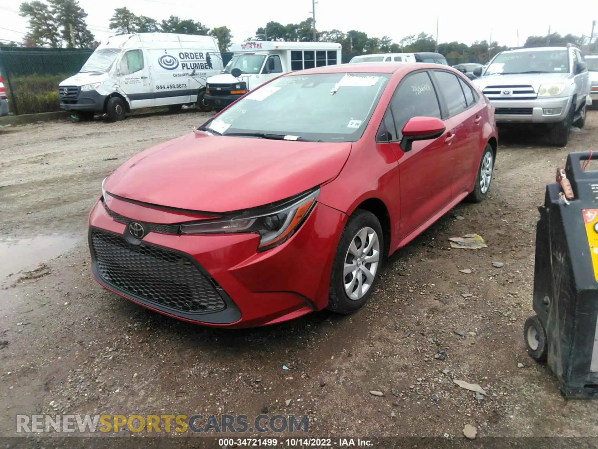 2 Photograph of a damaged car JTDEPMAE1MJ136768 TOYOTA COROLLA 2021