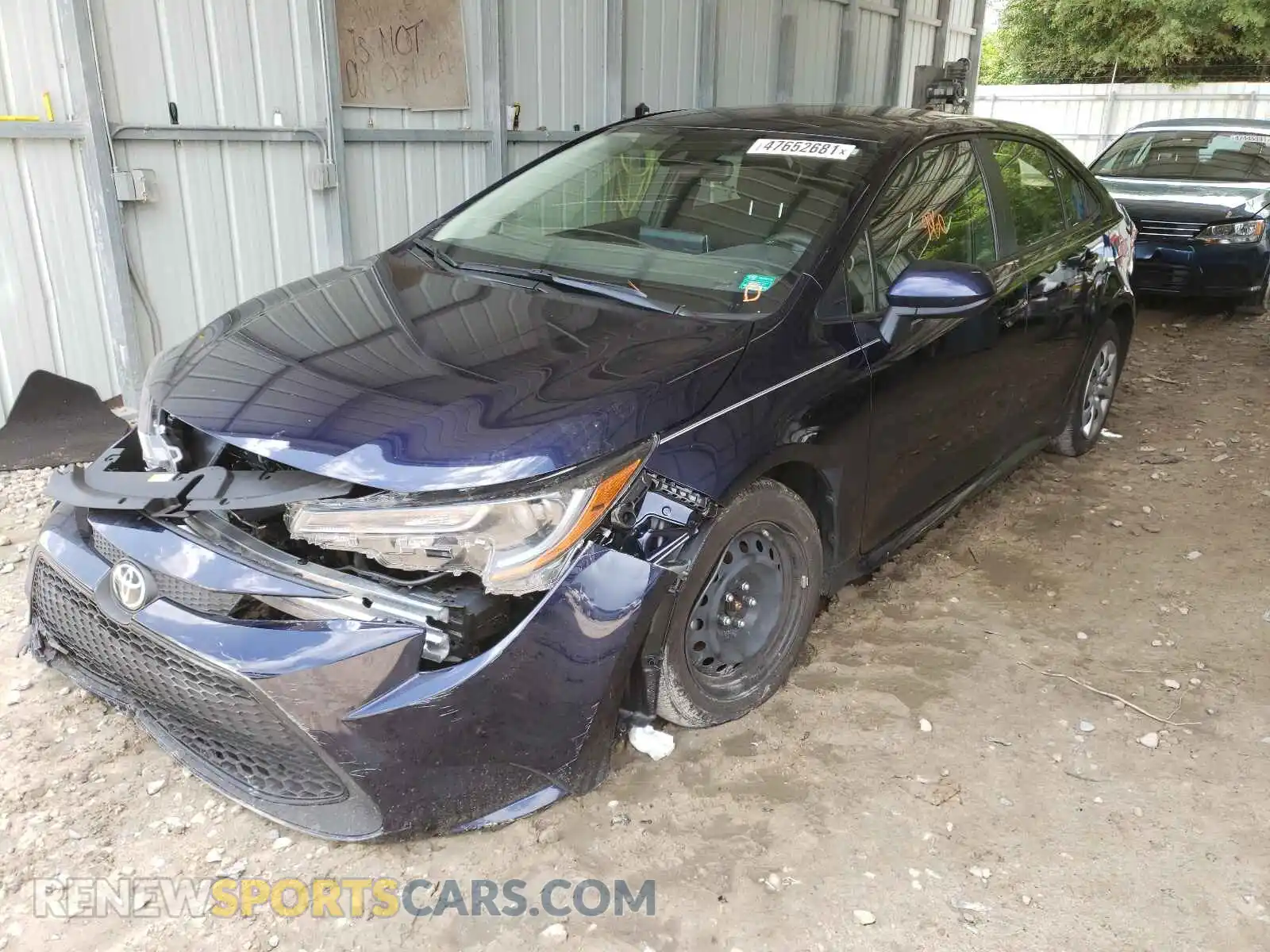 2 Photograph of a damaged car JTDEPMAE1MJ138309 TOYOTA COROLLA 2021